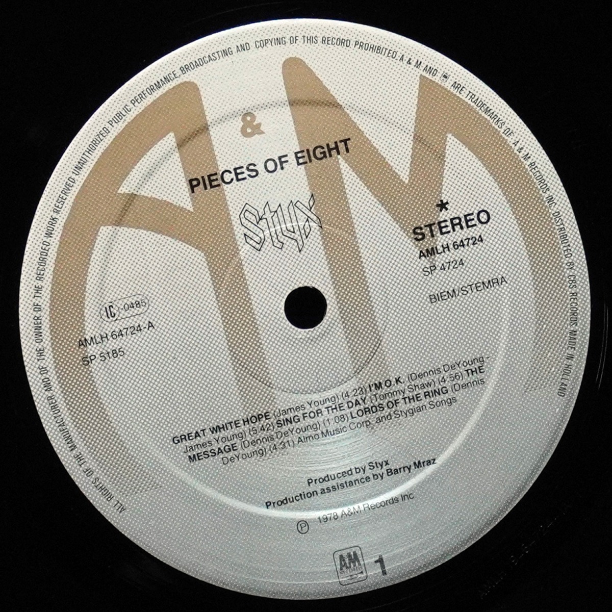 LP Styx — Pieces Of Eight фото 2