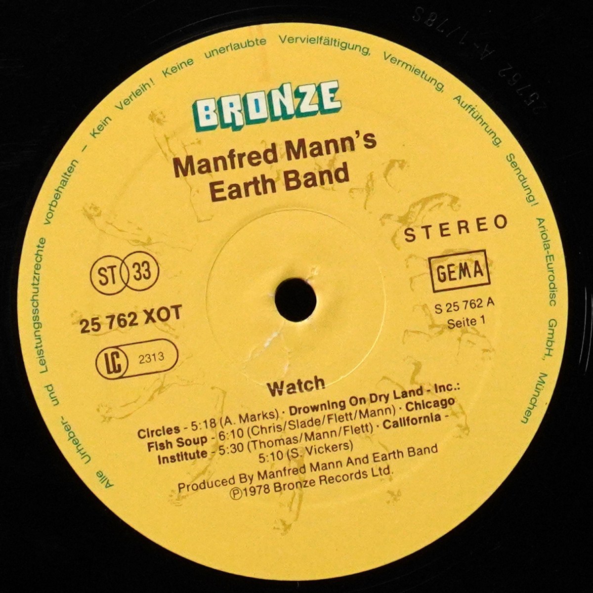 LP Manfred Mann's Earth Band — Watch фото 2