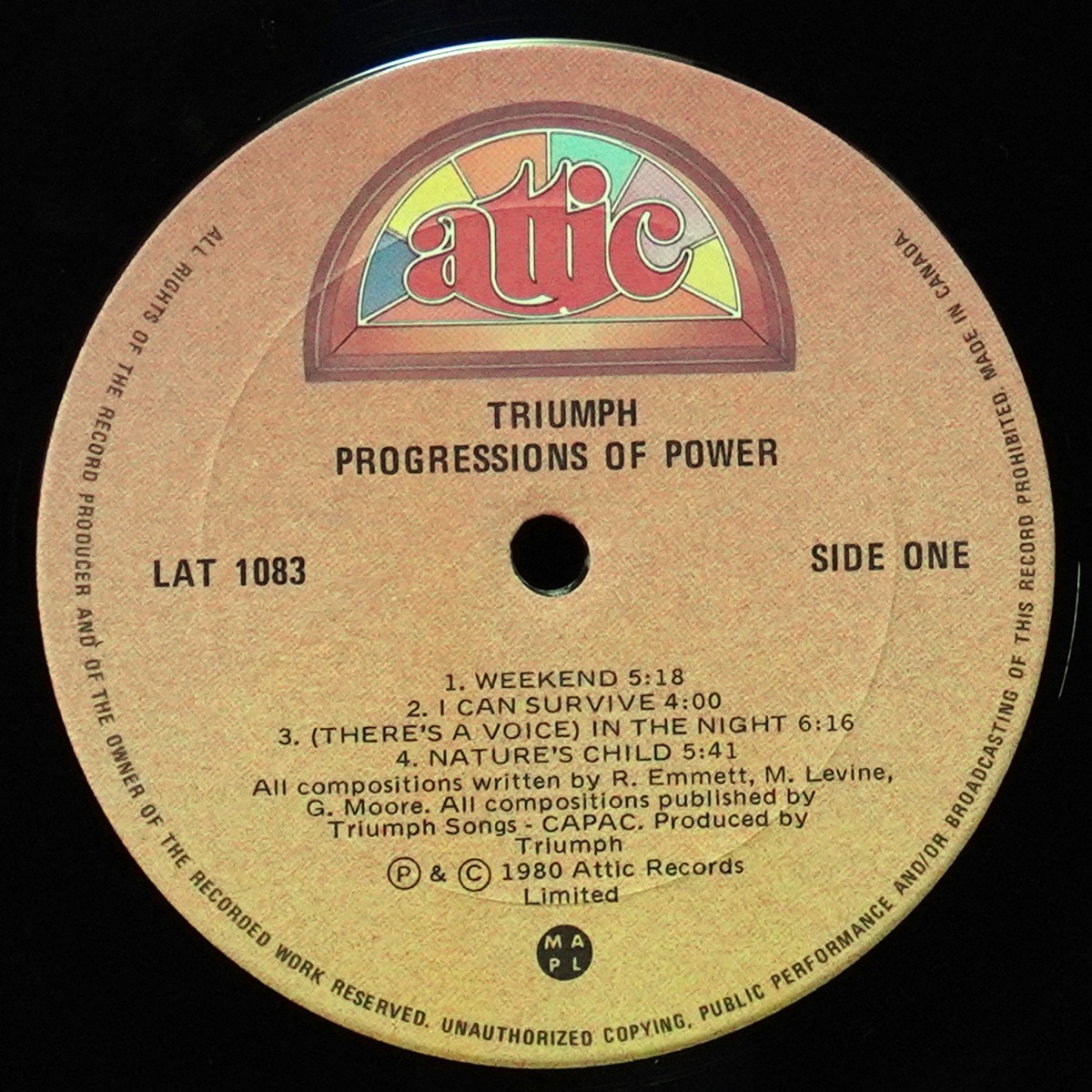 LP Triumph — Progressions Of Power фото 2