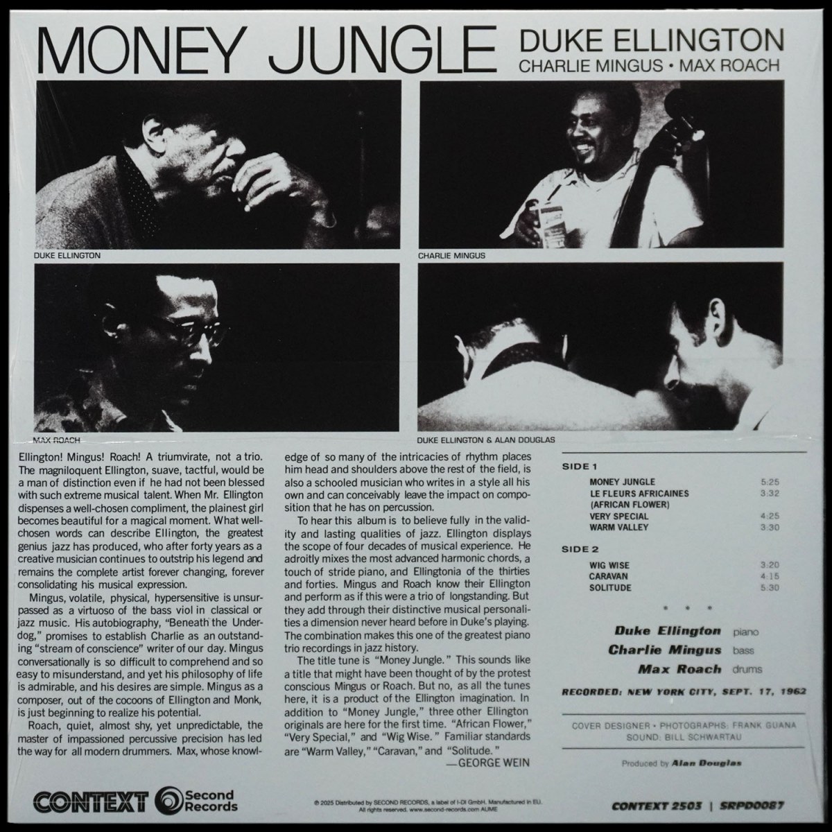 LP Duke Ellington — Money Jungle фото 2