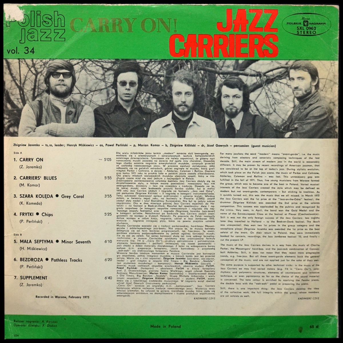 LP Jazz Carriers — Carry On! фото 2