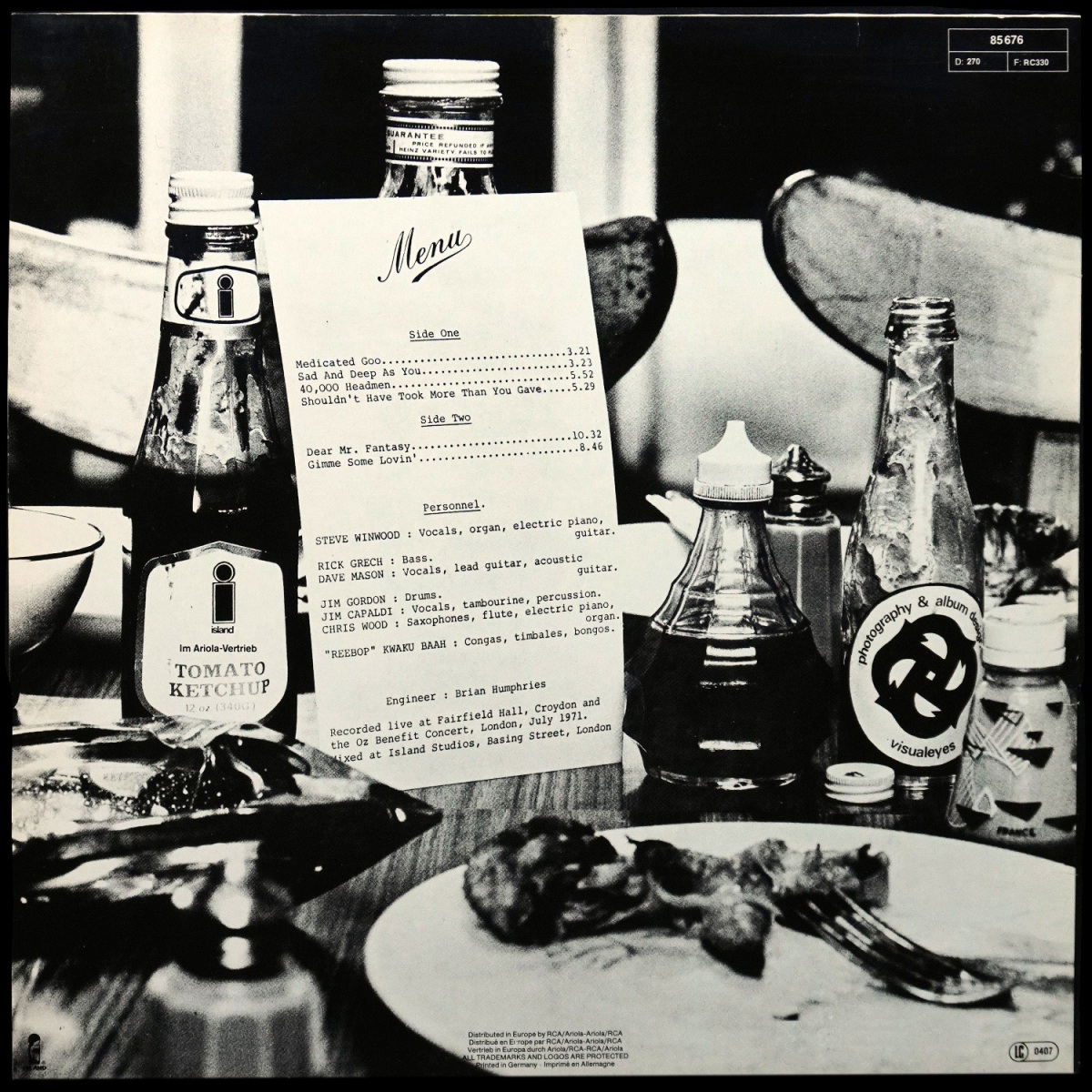 LP Traffic — Welcome To The Canteen фото 3