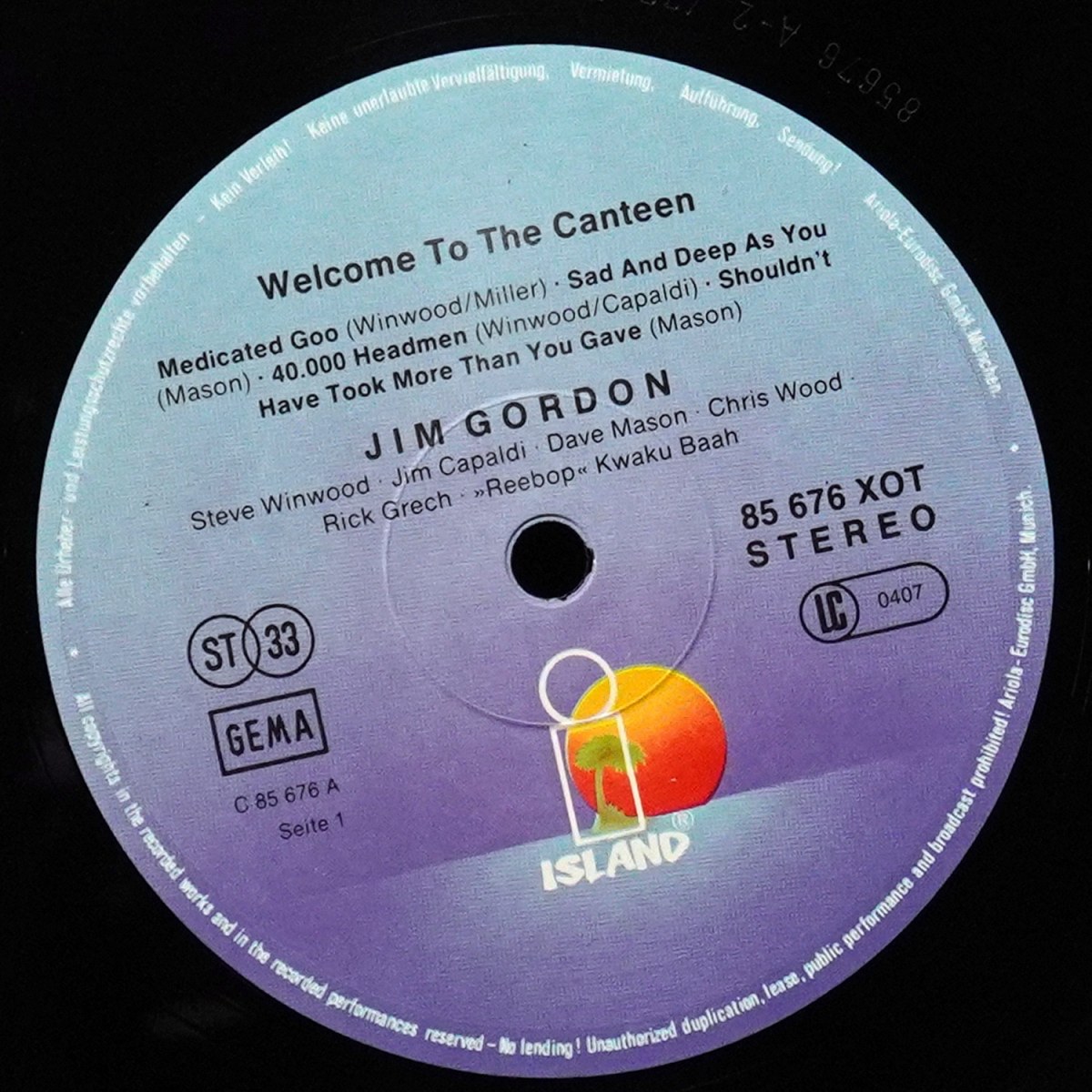 LP Traffic — Welcome To The Canteen фото 2