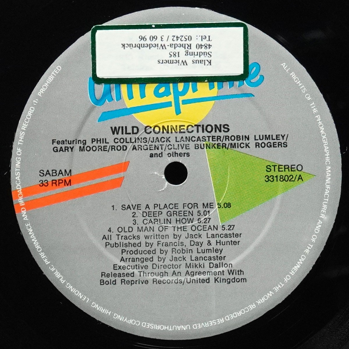 LP Jack Lancaster — Wild Connections фото 2