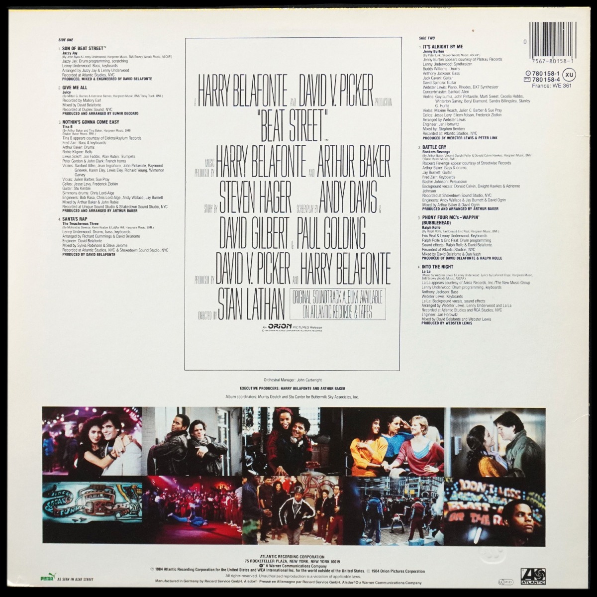 LP V/A — Beat Street (Original Motion Picture Soundtrack) - Volume 2 фото 2