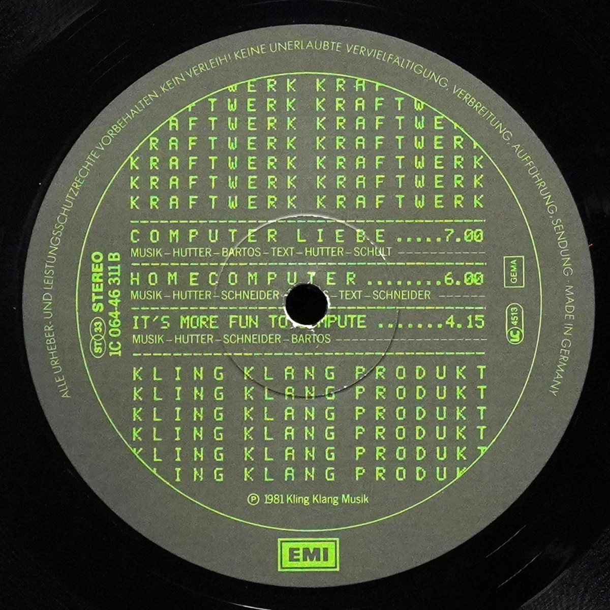 LP Kraftwerk — Computerwelt фото 3