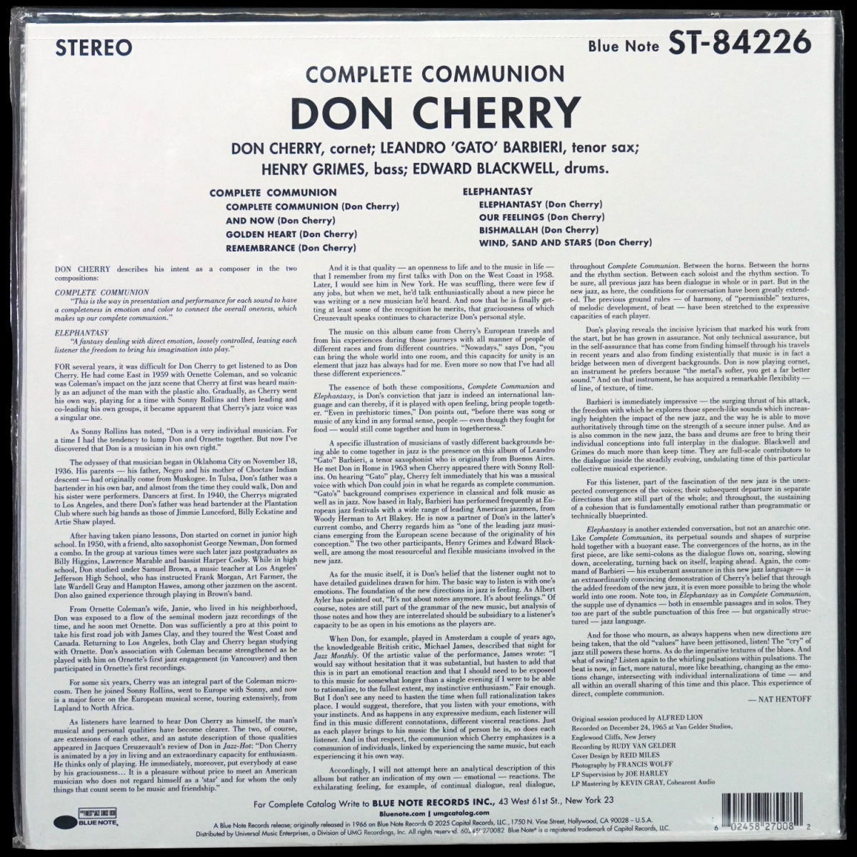LP Don Cherry — Complete Communion фото 2