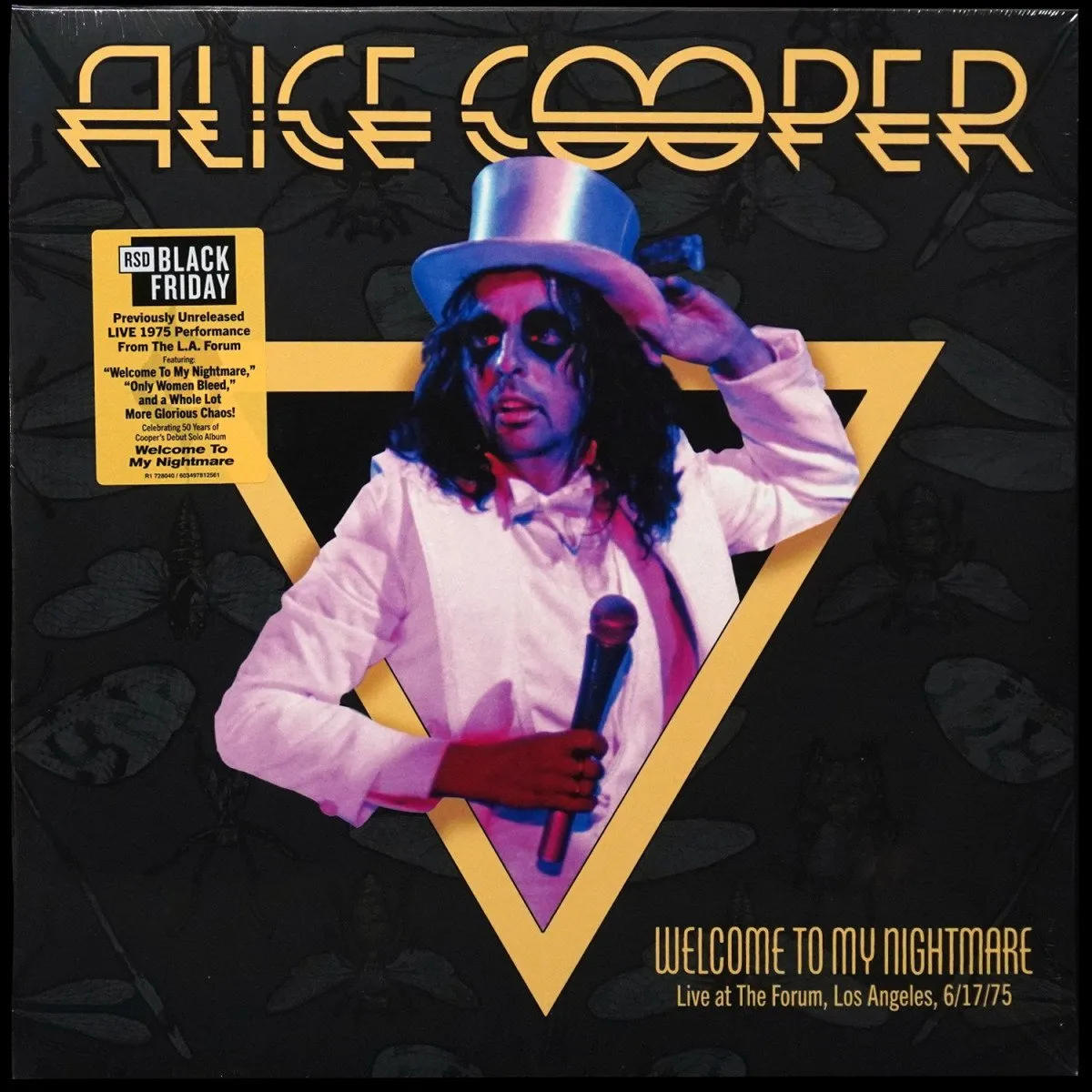 LP Alice Cooper — Welcome To My Nightmare Live At The Forum, Los Angeles, 6/17/75 (2LP) фото