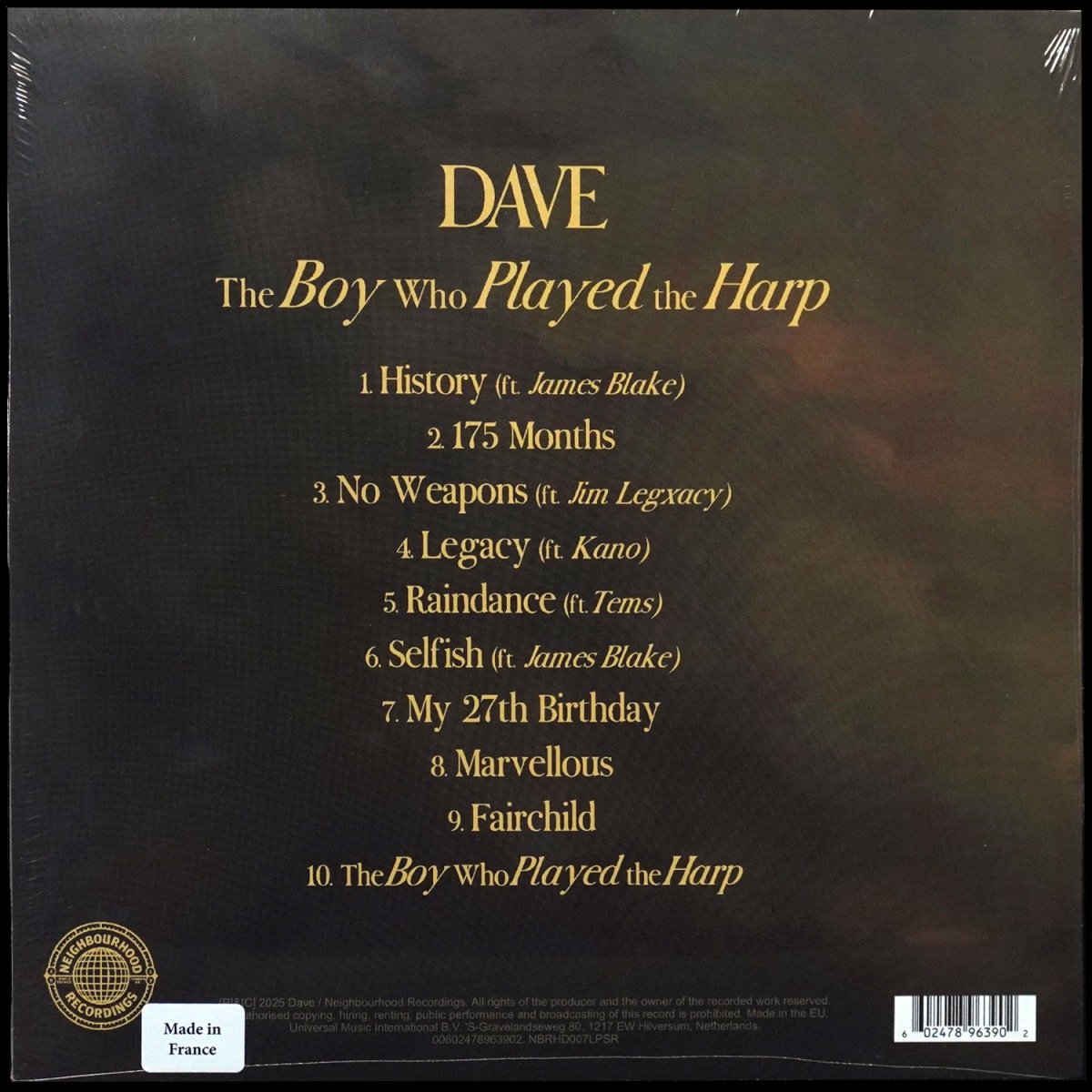LP Dave — Boy Who Played The Harp (2LP, цветной винил) фото 2