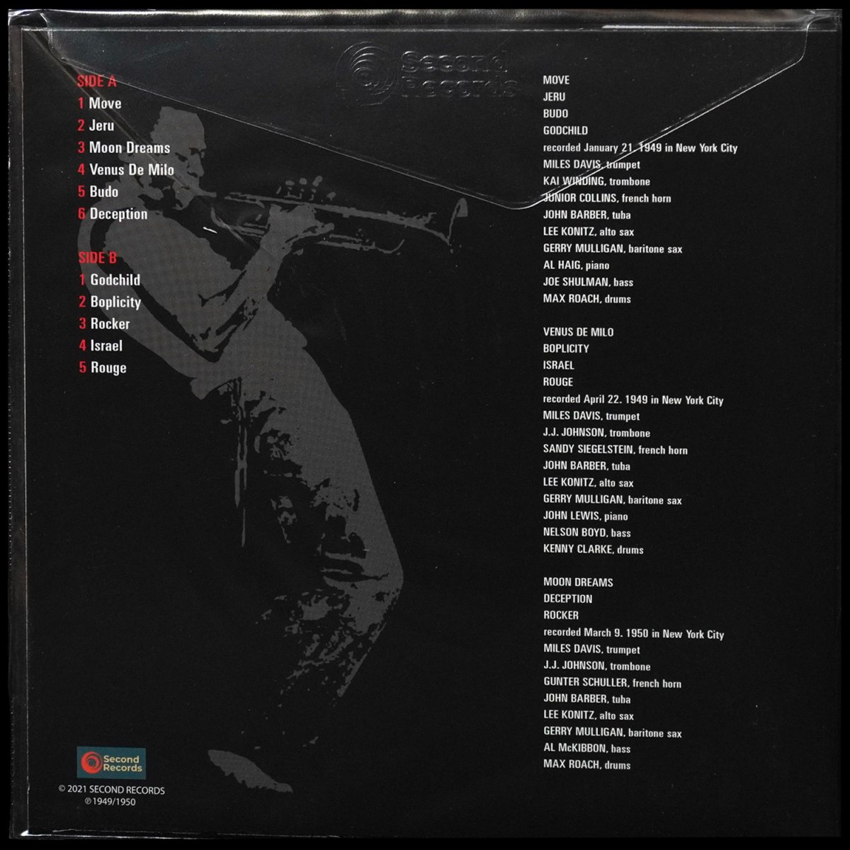 LP Miles Davis — Birth Of The Cool (цветной винил) фото 2