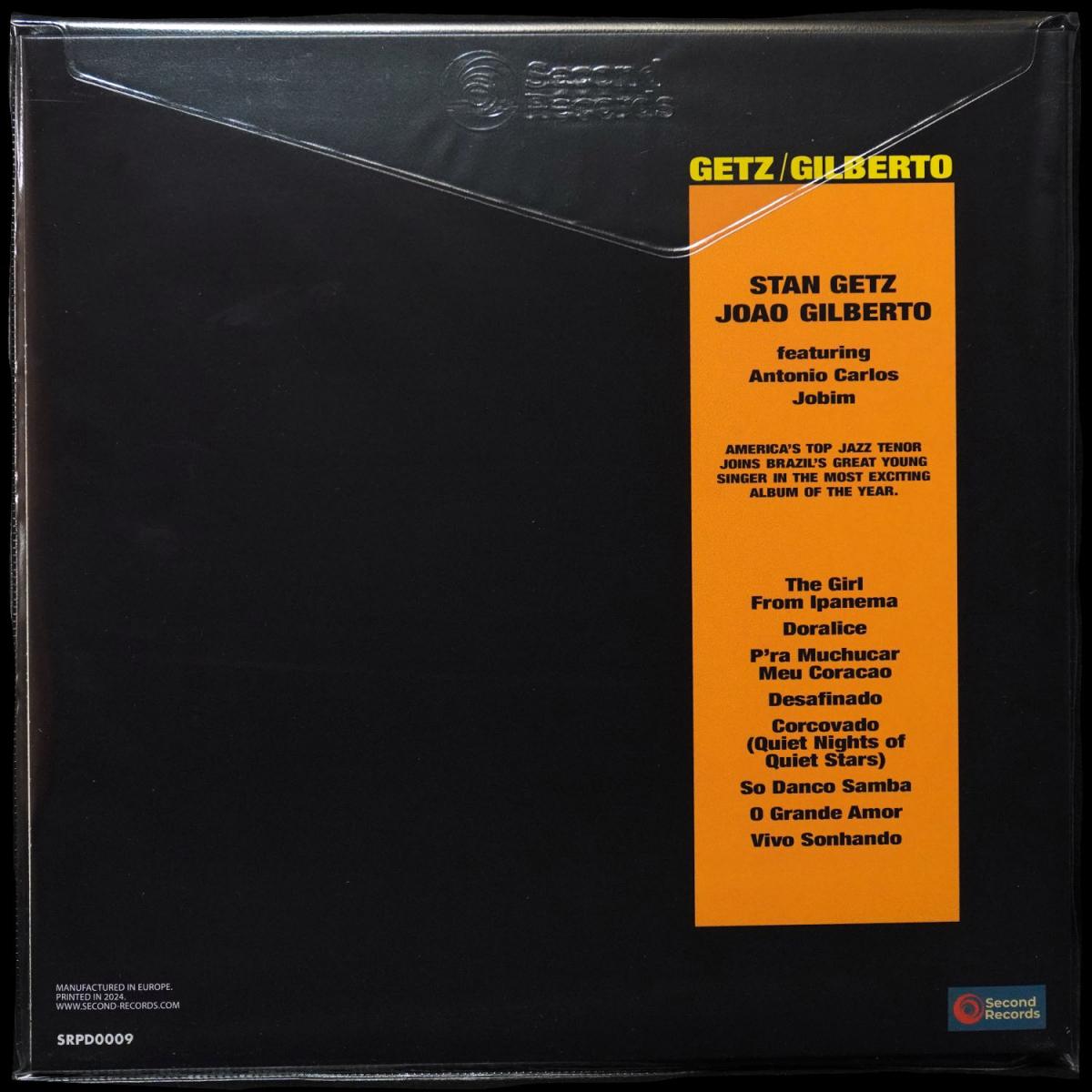 LP Stan Getz — Getz / Gilberto (цветной винил) фото 2