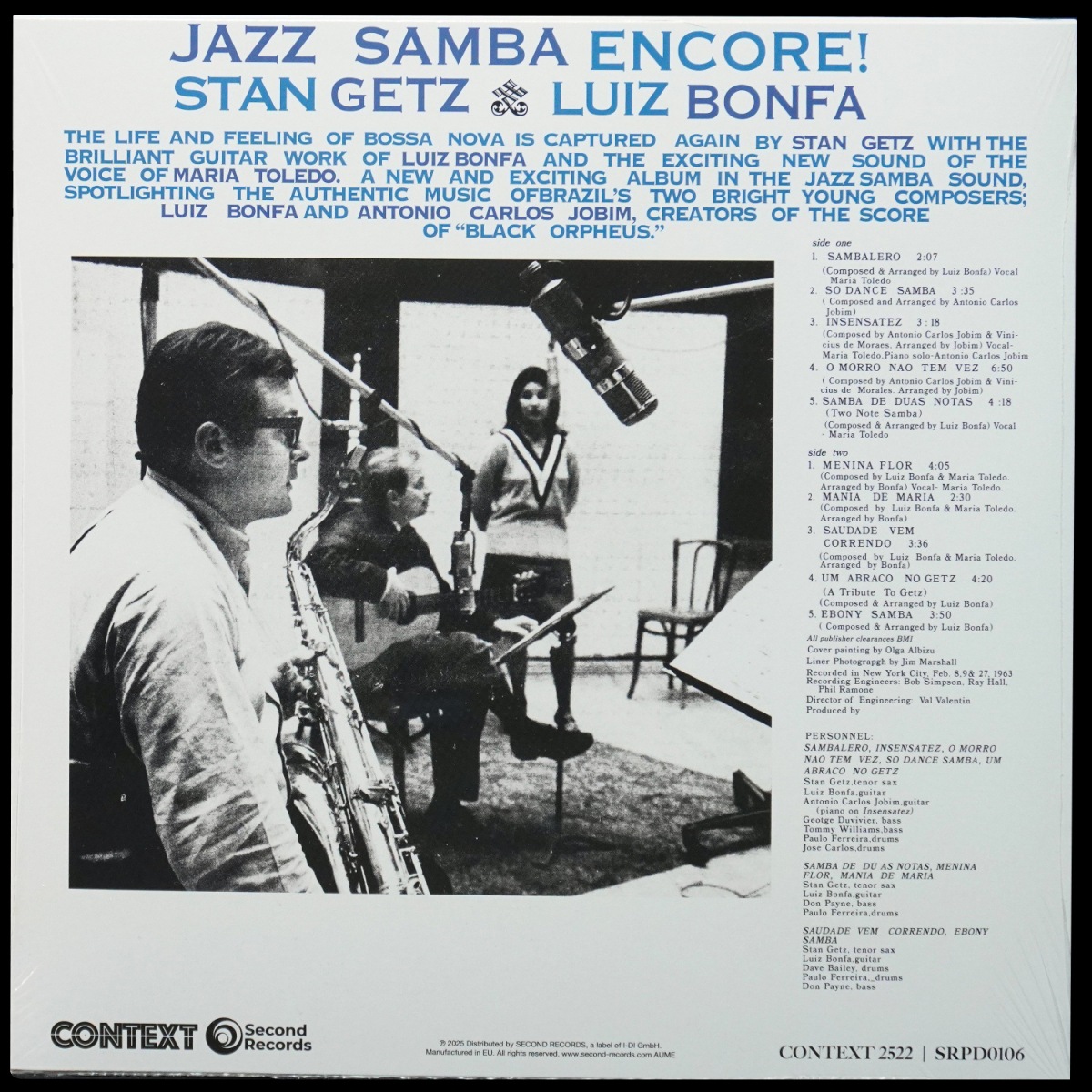 LP Stan Getz — Jazz Samba Encore! фото 2