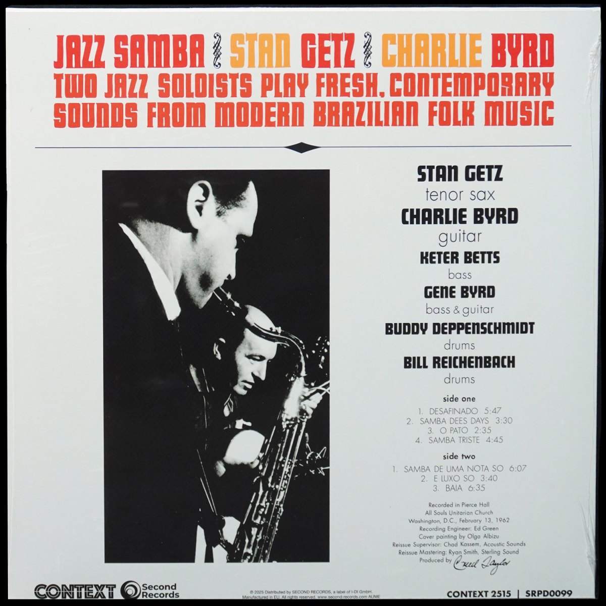 LP Stan Getz — Jazz Samba фото 2
