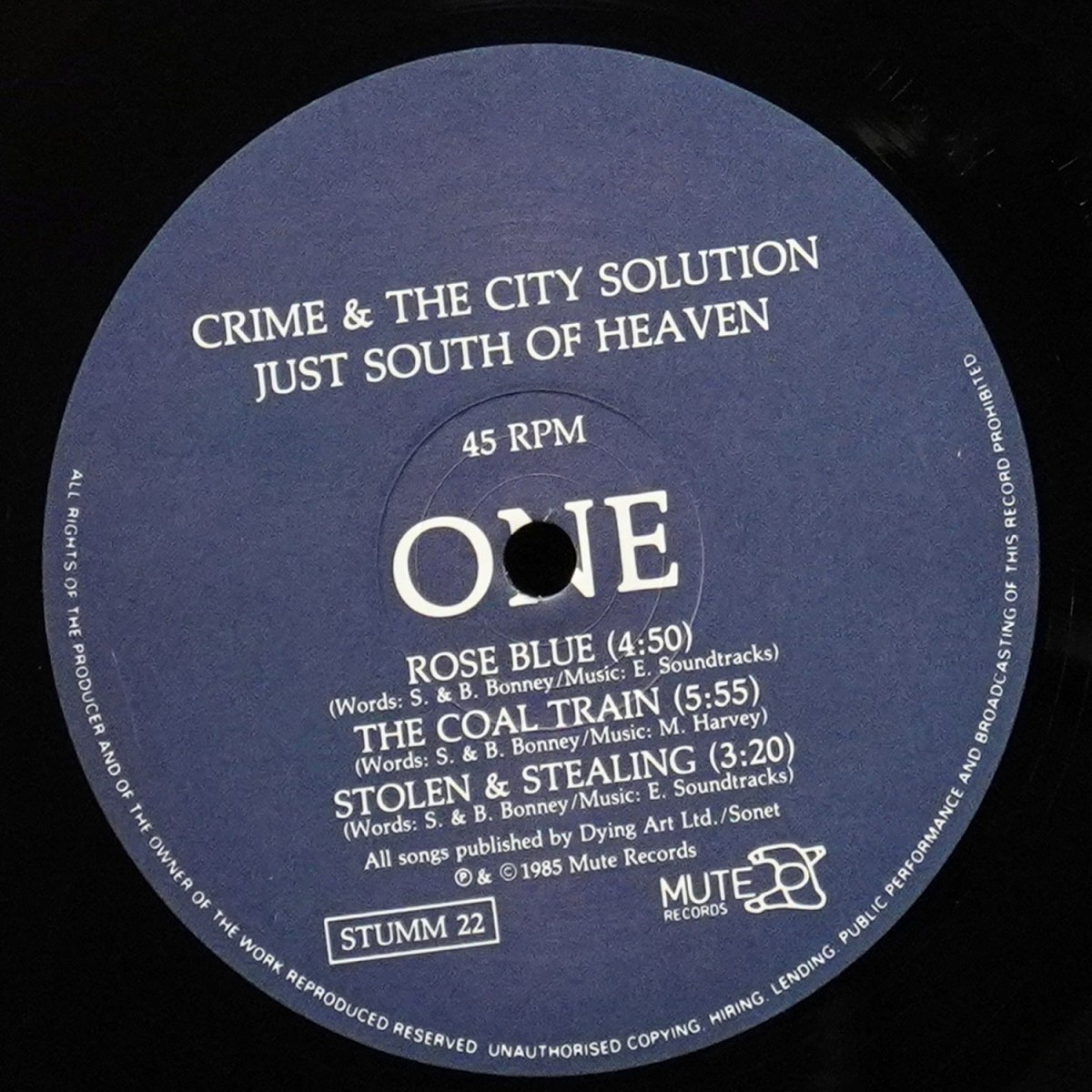 LP Crime & The City Solution — Just South Of Heaven (EP (мини-альбом)) фото 3