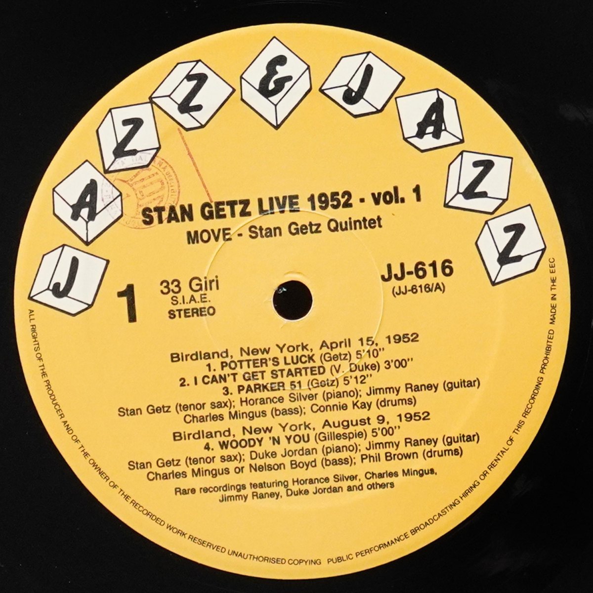 LP Stan Getz — Live 1952, Volume 1: Move фото 2