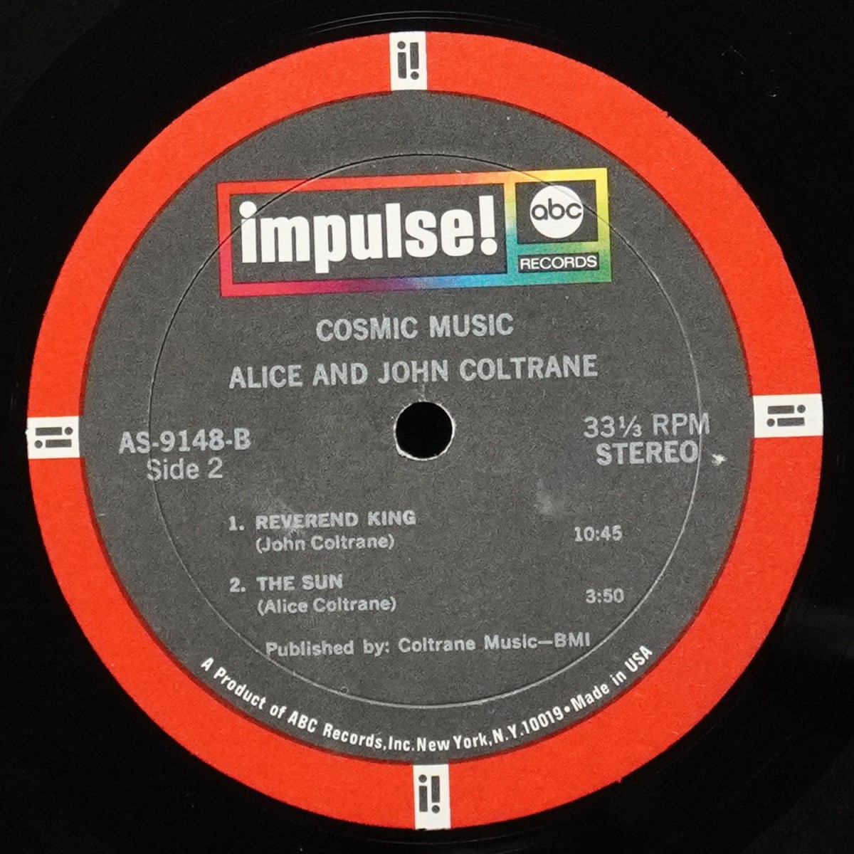 LP John Coltrane — Cosmic Music фото 4