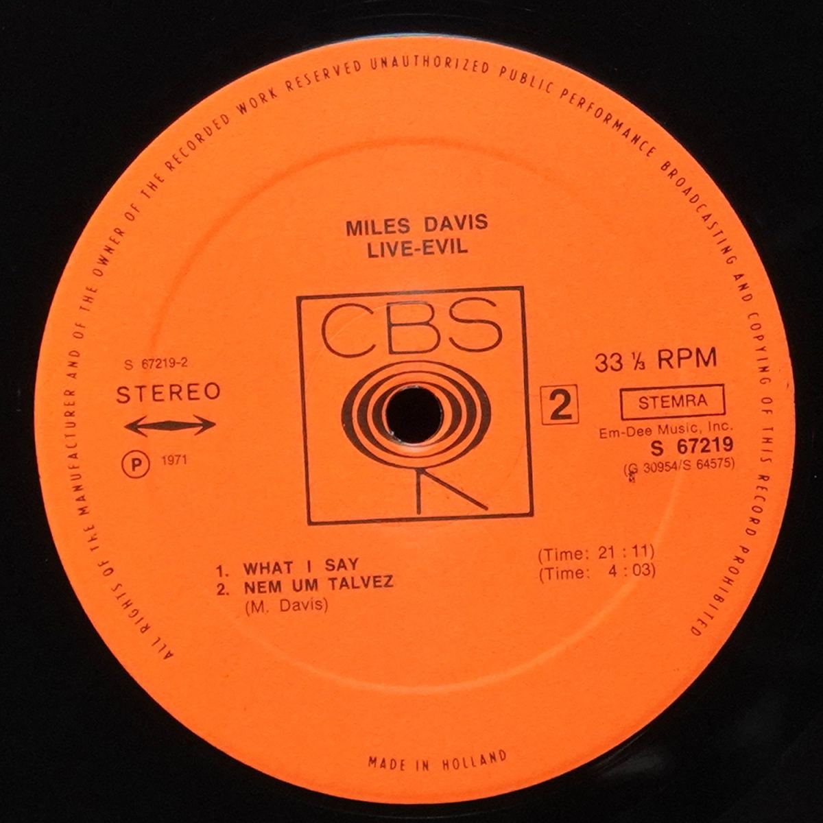 LP Miles Davis — Live-Evil (2LP) фото 5