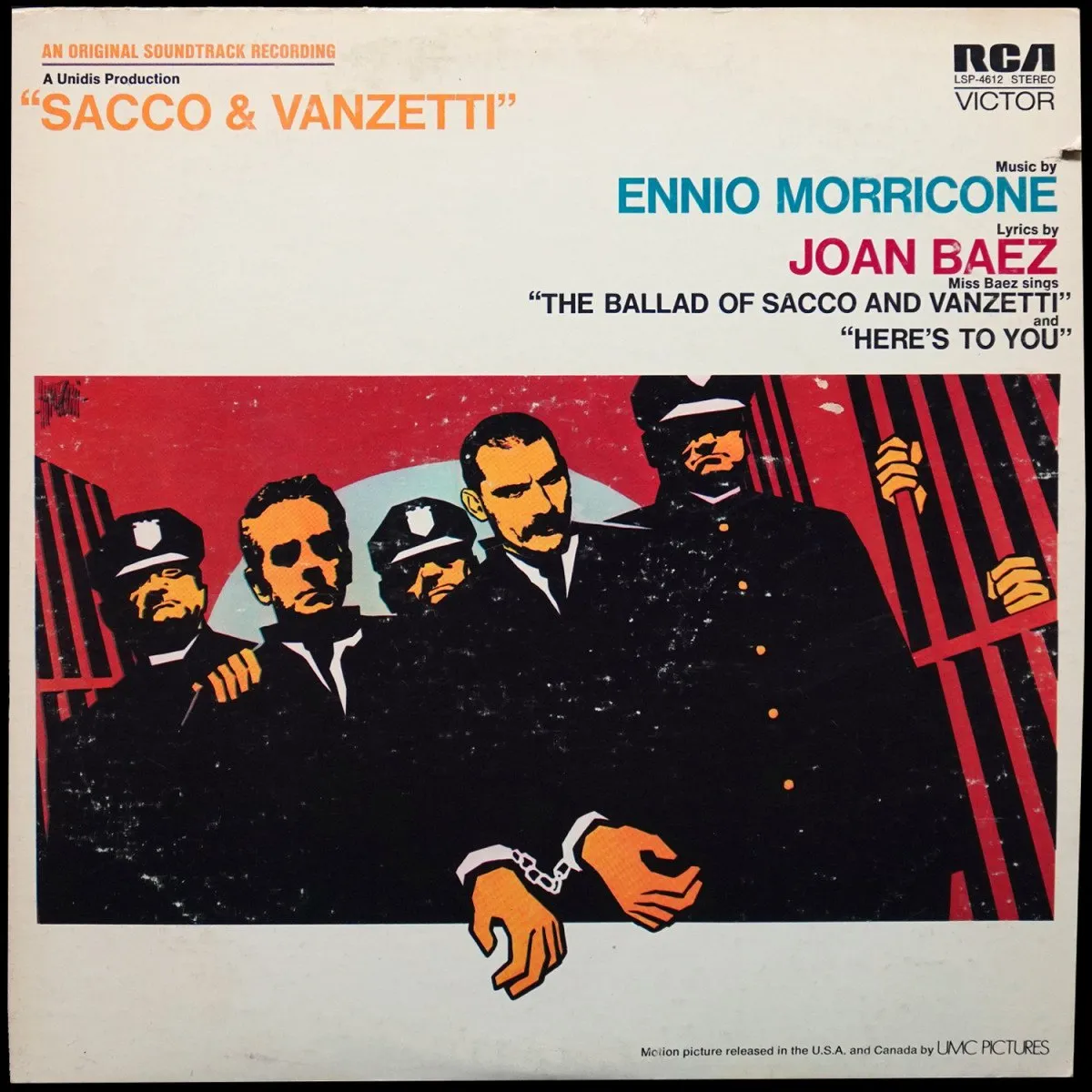 LP Ennio Morricone — Sacco & Vanzetti (An Original Soundtrack Recording) фото