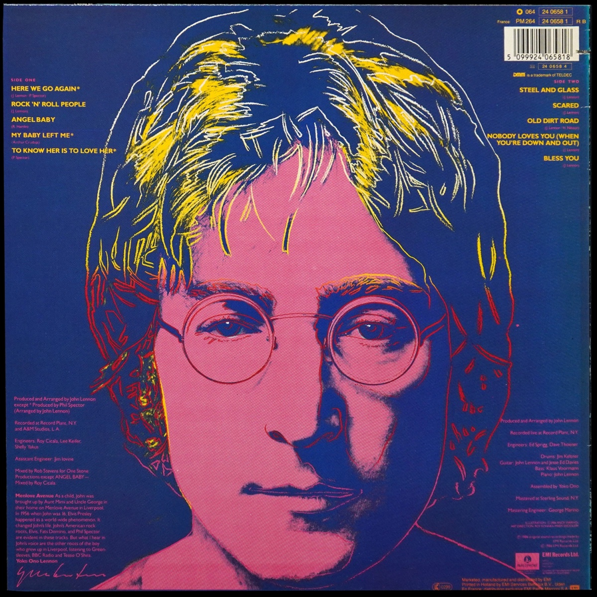LP John Lennon — Menlove Ave фото 2
