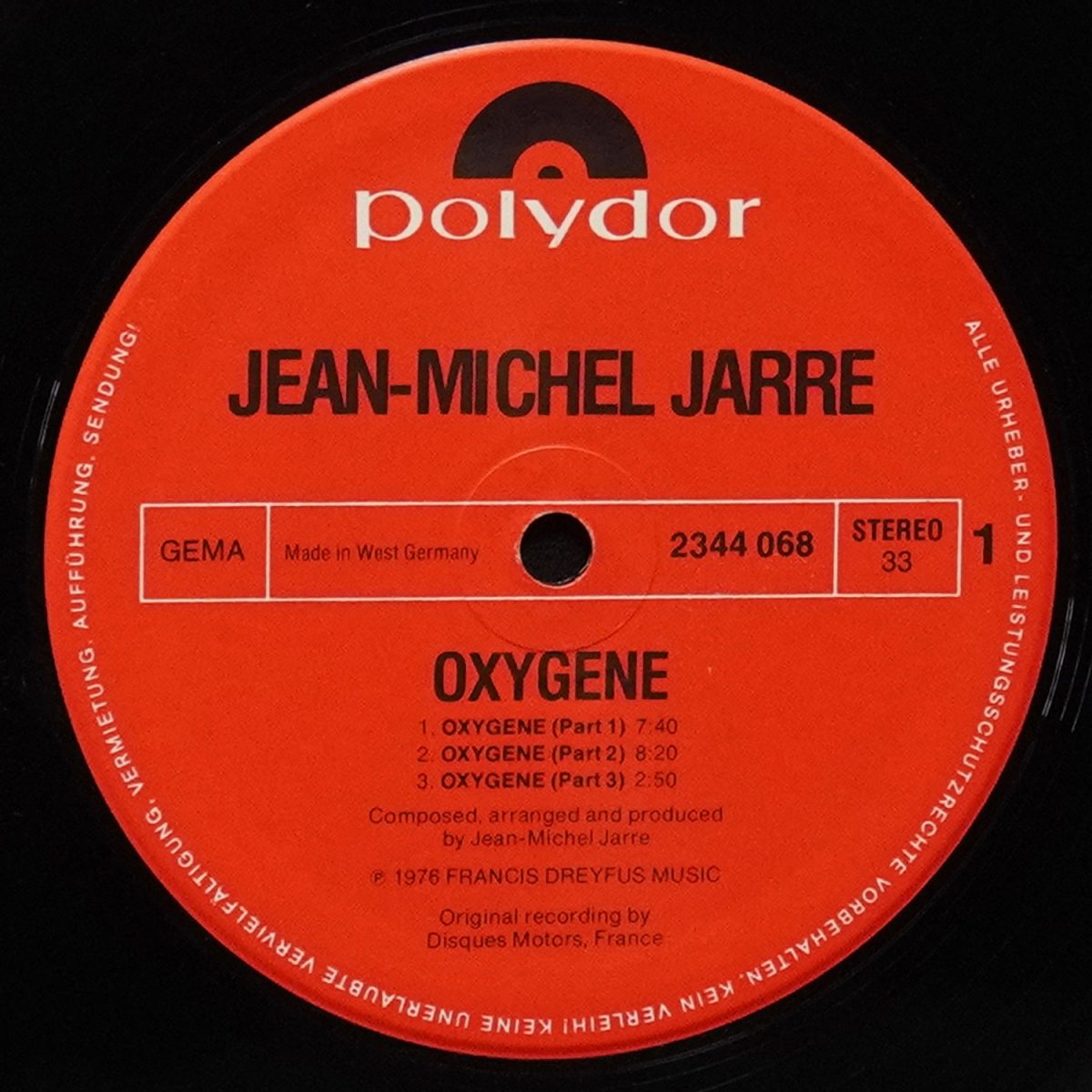 LP Jean Michel Jarre — Oxygene фото 3