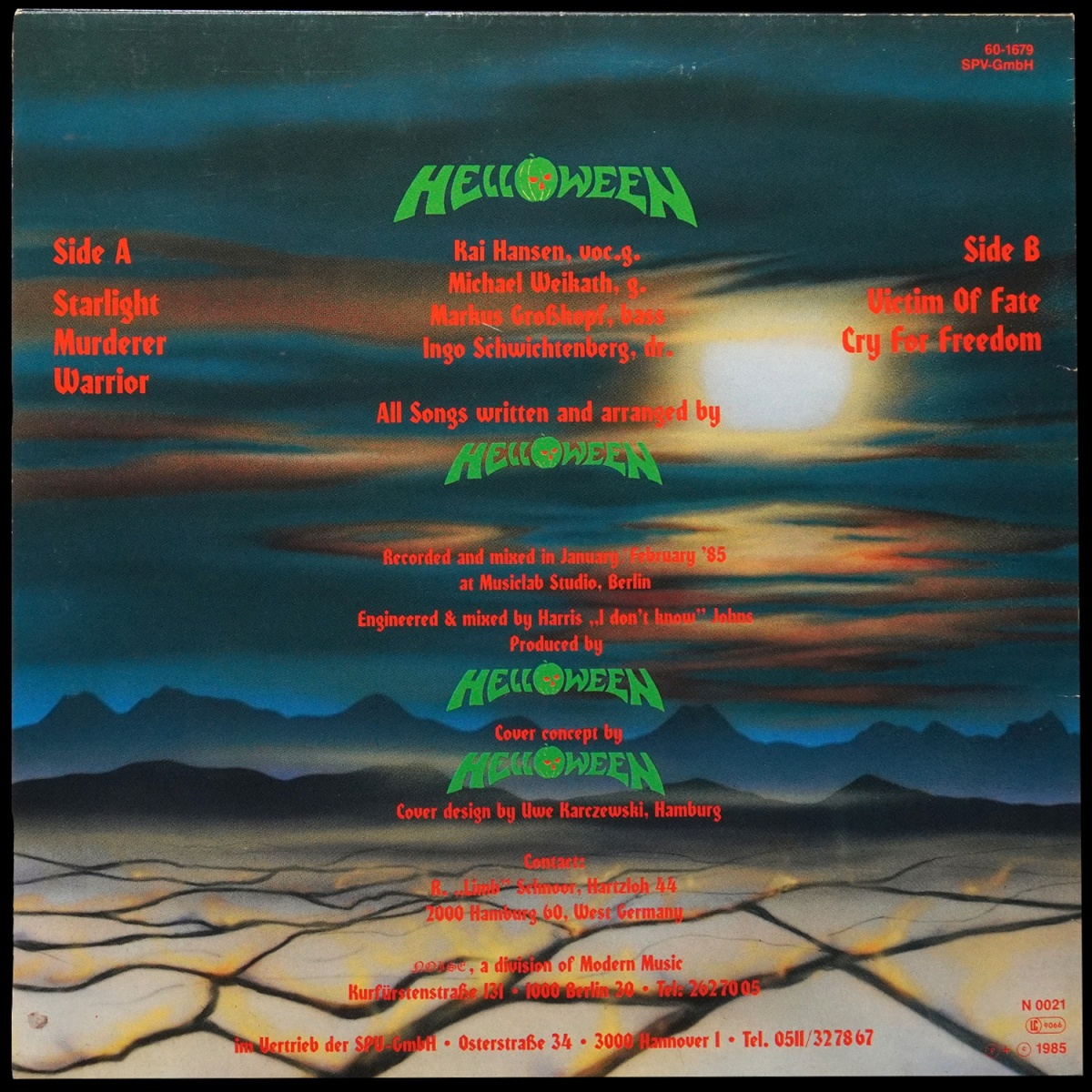 LP Helloween — Helloween (EP (мини-альбом)) фото 2