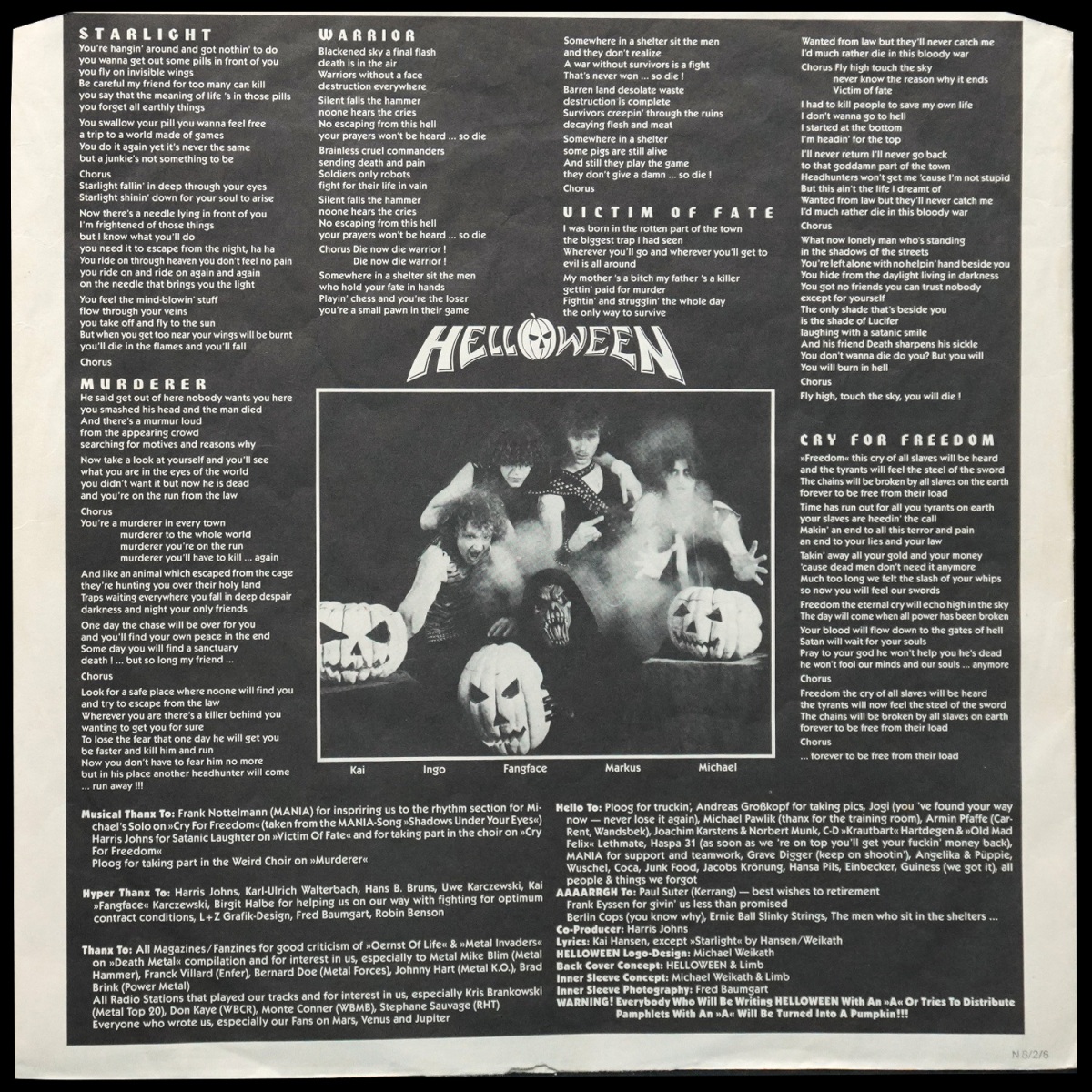 LP Helloween — Helloween (EP (мини-альбом)) фото 5