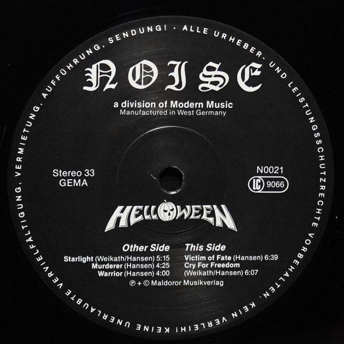 LP Helloween — Helloween (EP (мини-альбом)) фото 4
