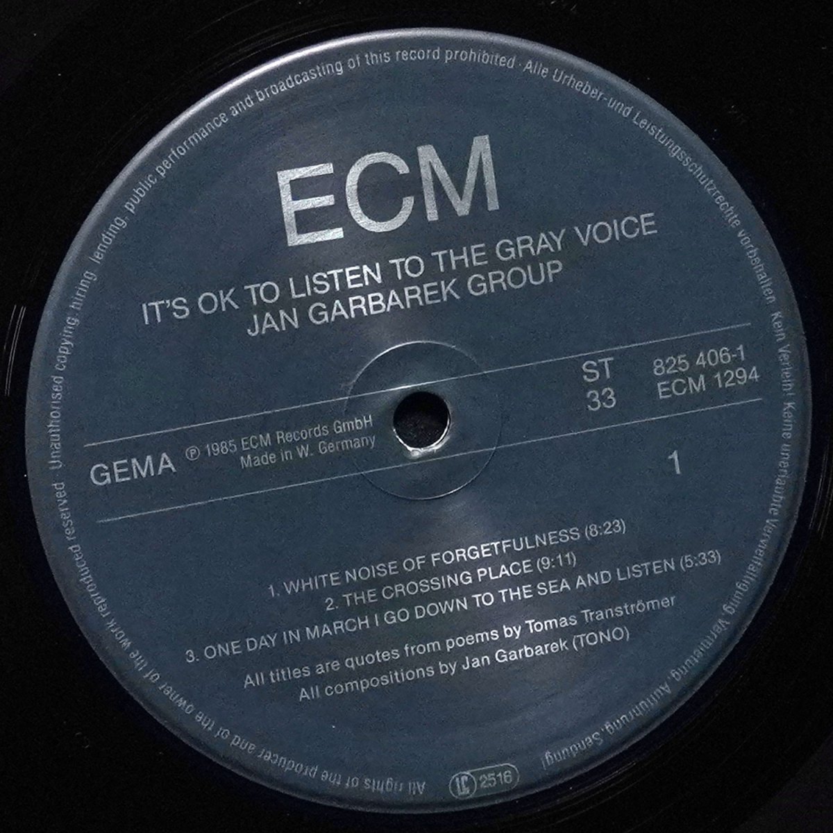 LP Jan Garbarek Group — It's OK To Listen To The Gray Voice фото 3