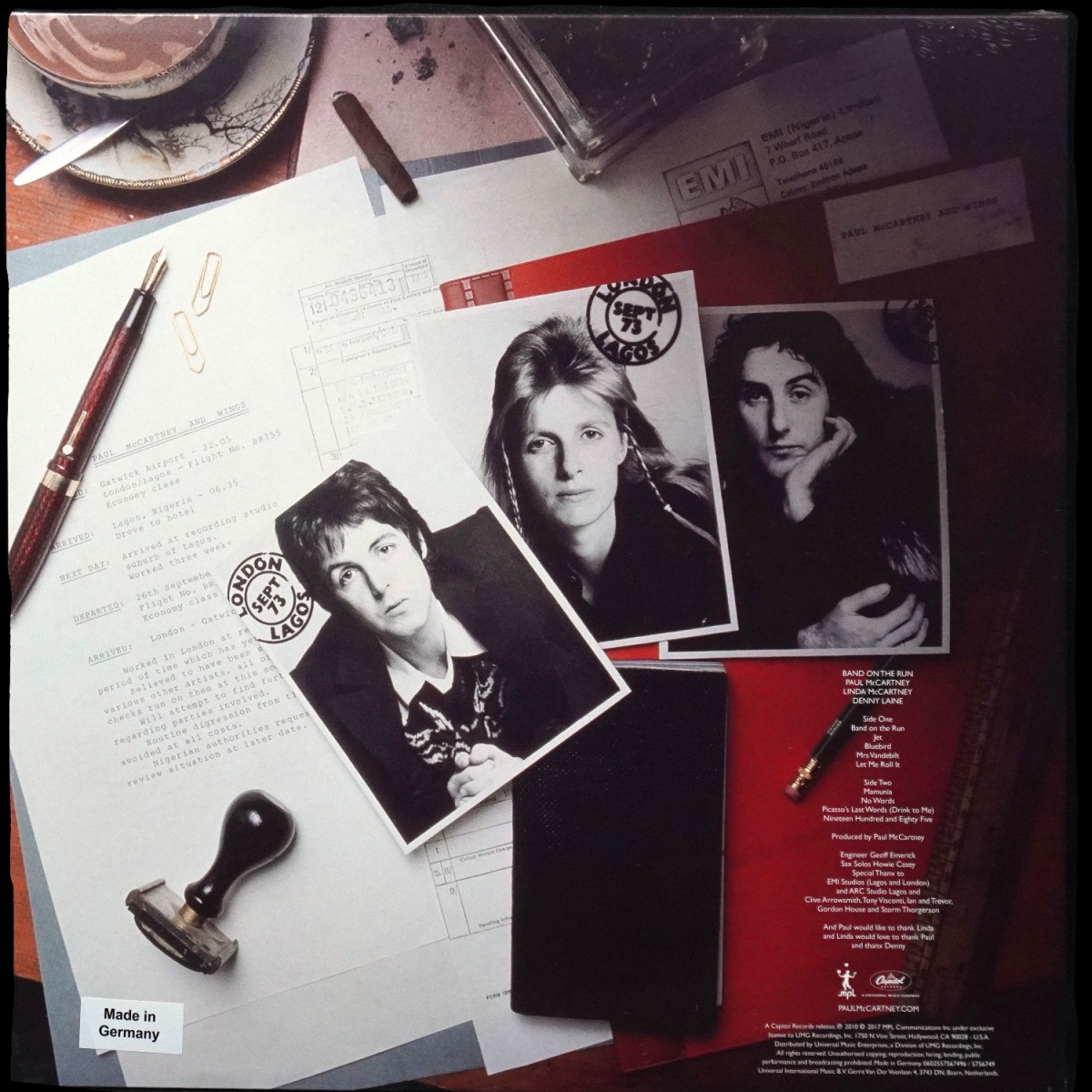 LP Wings — Band On The Run (+ постер) фото 2