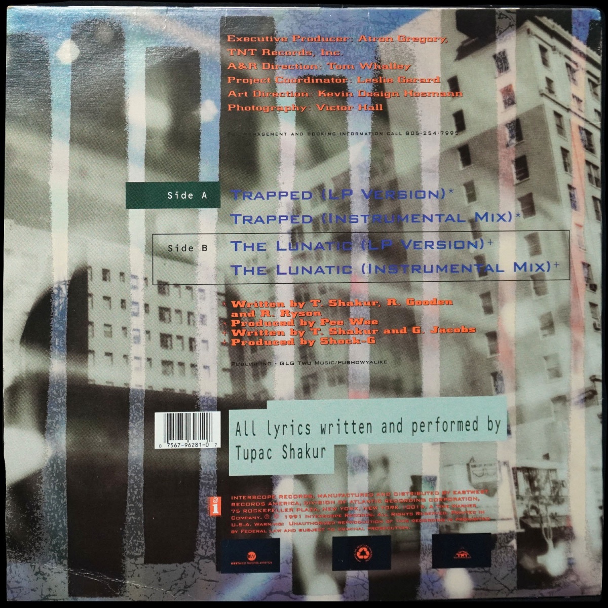 LP 2Pac — Trapped (сингл) фото 2