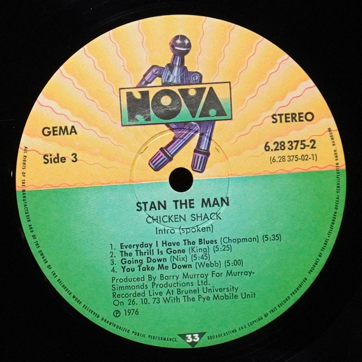LP Chicken Shack — Stan The Man (2LP) фото 3