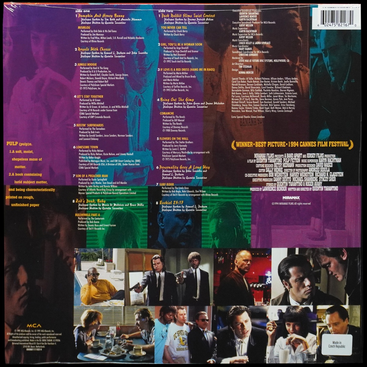 LP V/A — Pulp Fiction (цветной винил) фото 2