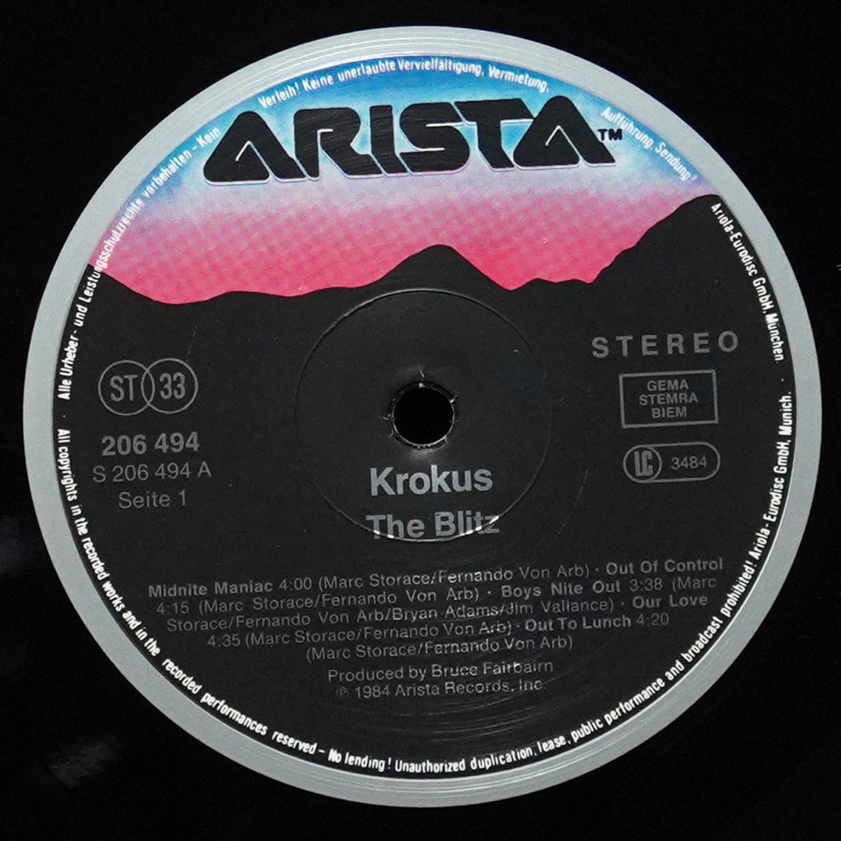 LP Krokus — Blitz фото 3