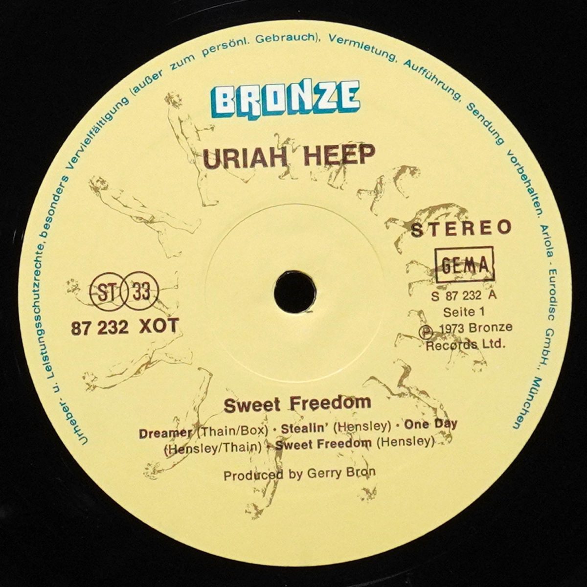 LP Uriah Heep — Sweet Freedom фото 3