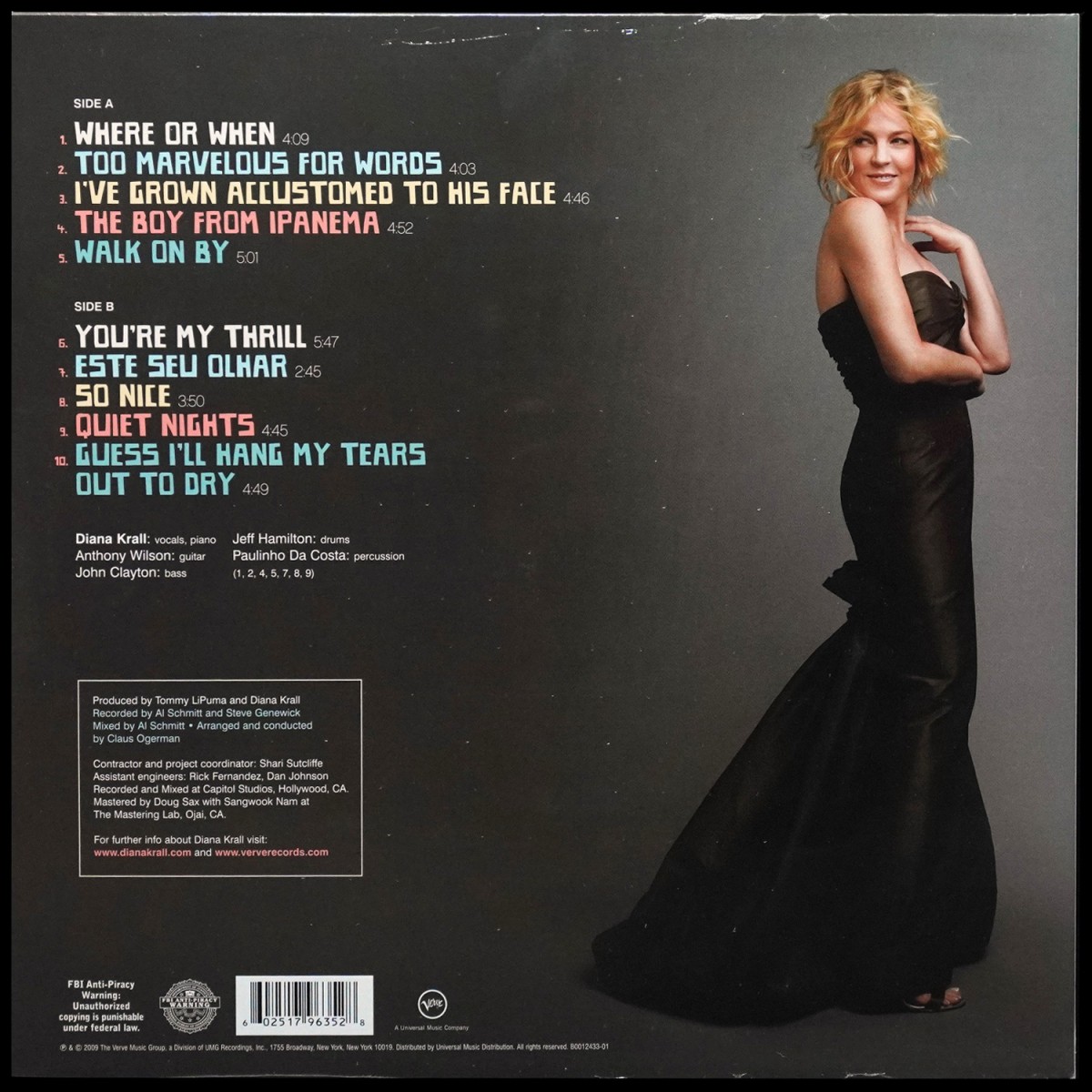 LP Diana Krall — Quiet Nights фото 2