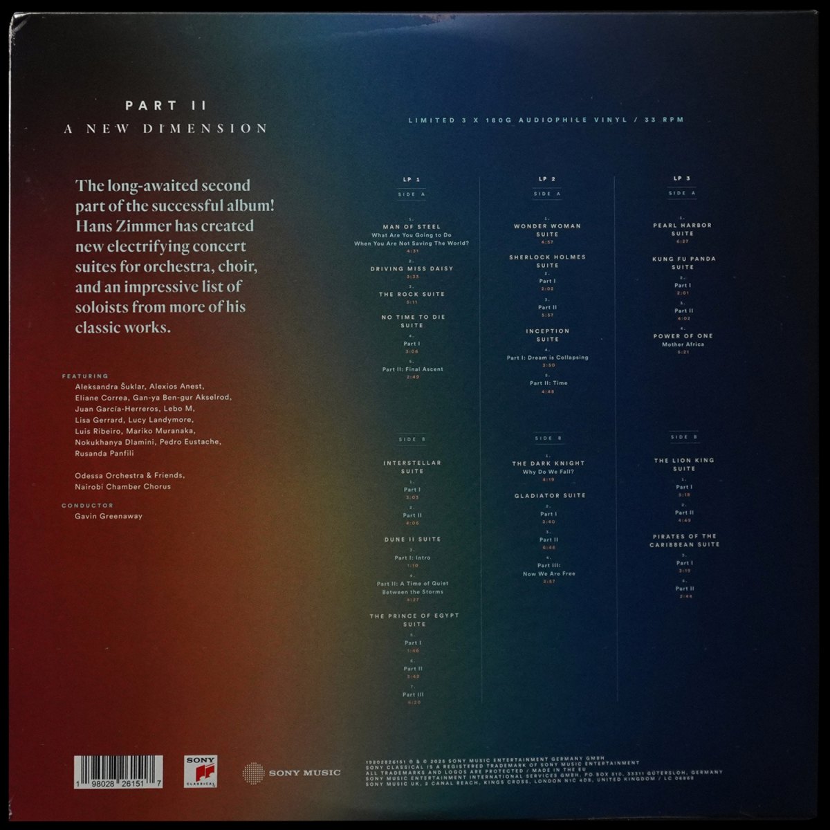 LP Hans Zimmer — World of Hans Zimmer - Part II: A New Dimension (3LP) фото 2
