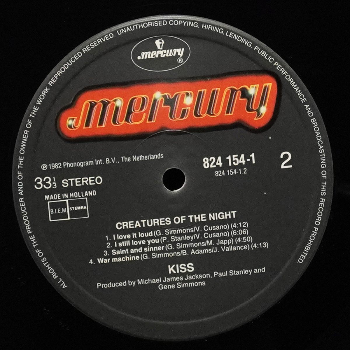 LP Kiss — Creatures Of The Night фото 4