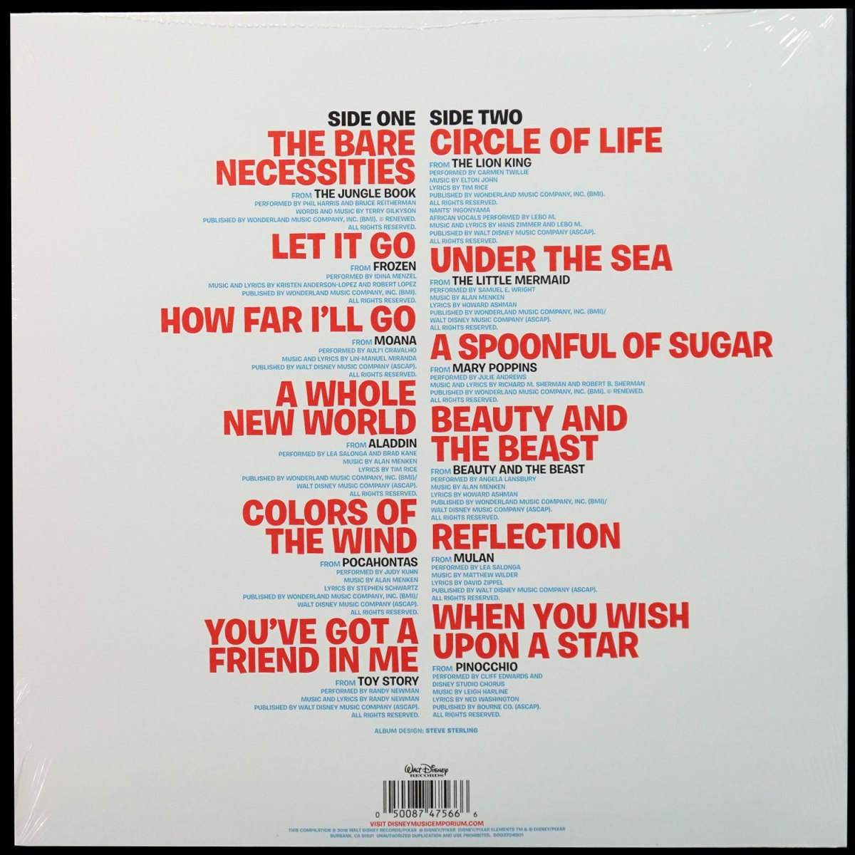 LP V/A — Disney Ultimate Hits (цветной винил) фото 2