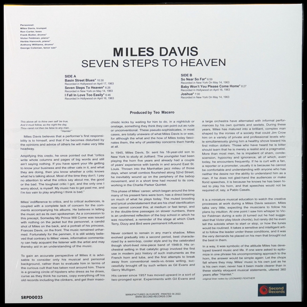LP Miles Davis — Seven Steps To Heaven фото 2