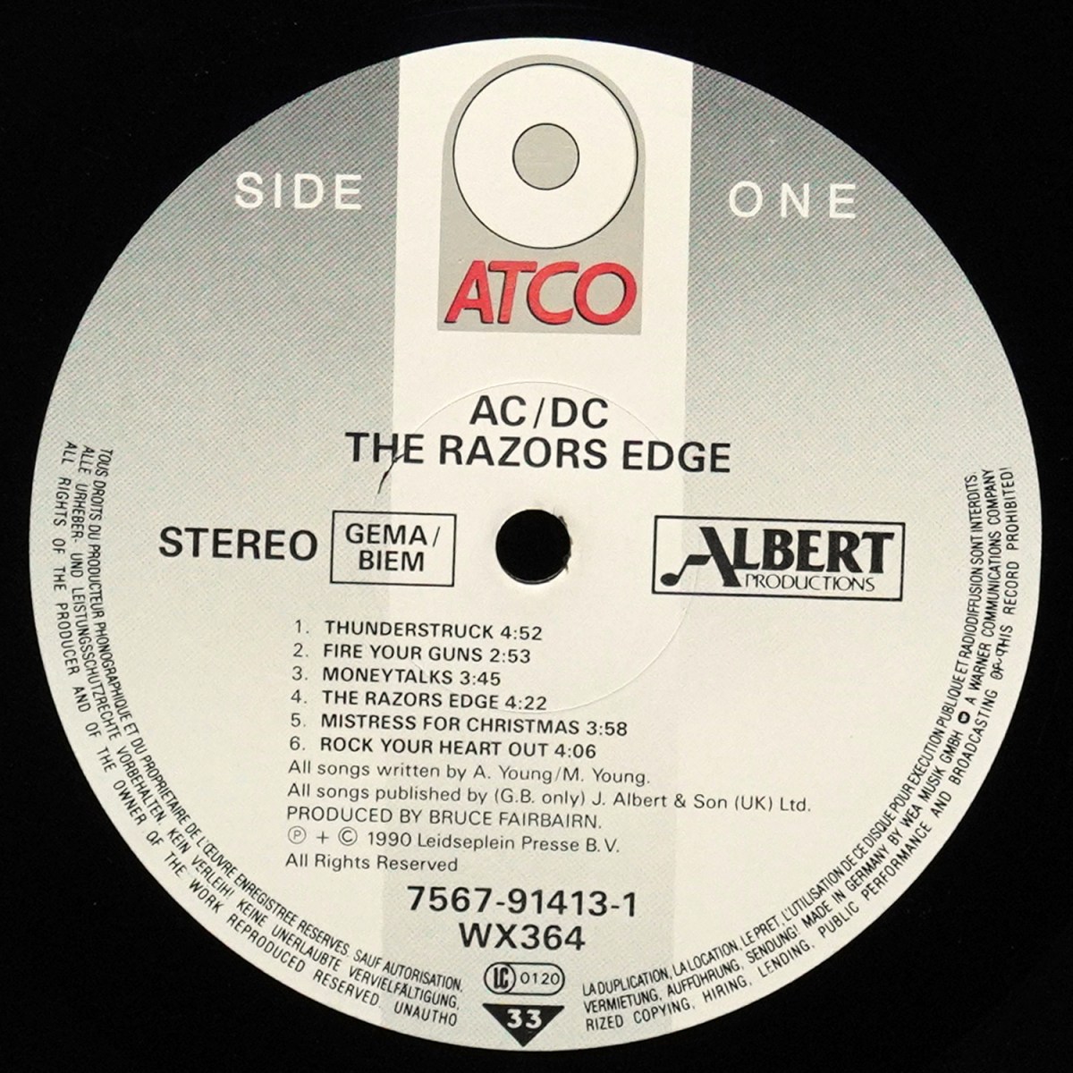 LP AC/DC — Razors Edge фото 3