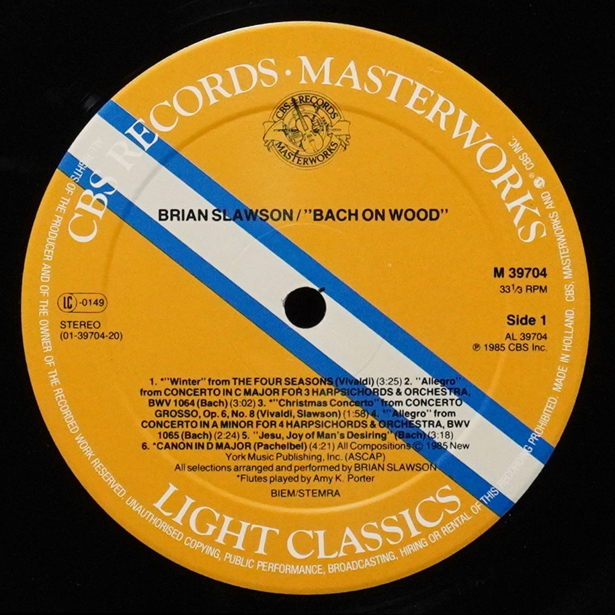 LP Brian Slawson — Bach On Wood фото 2