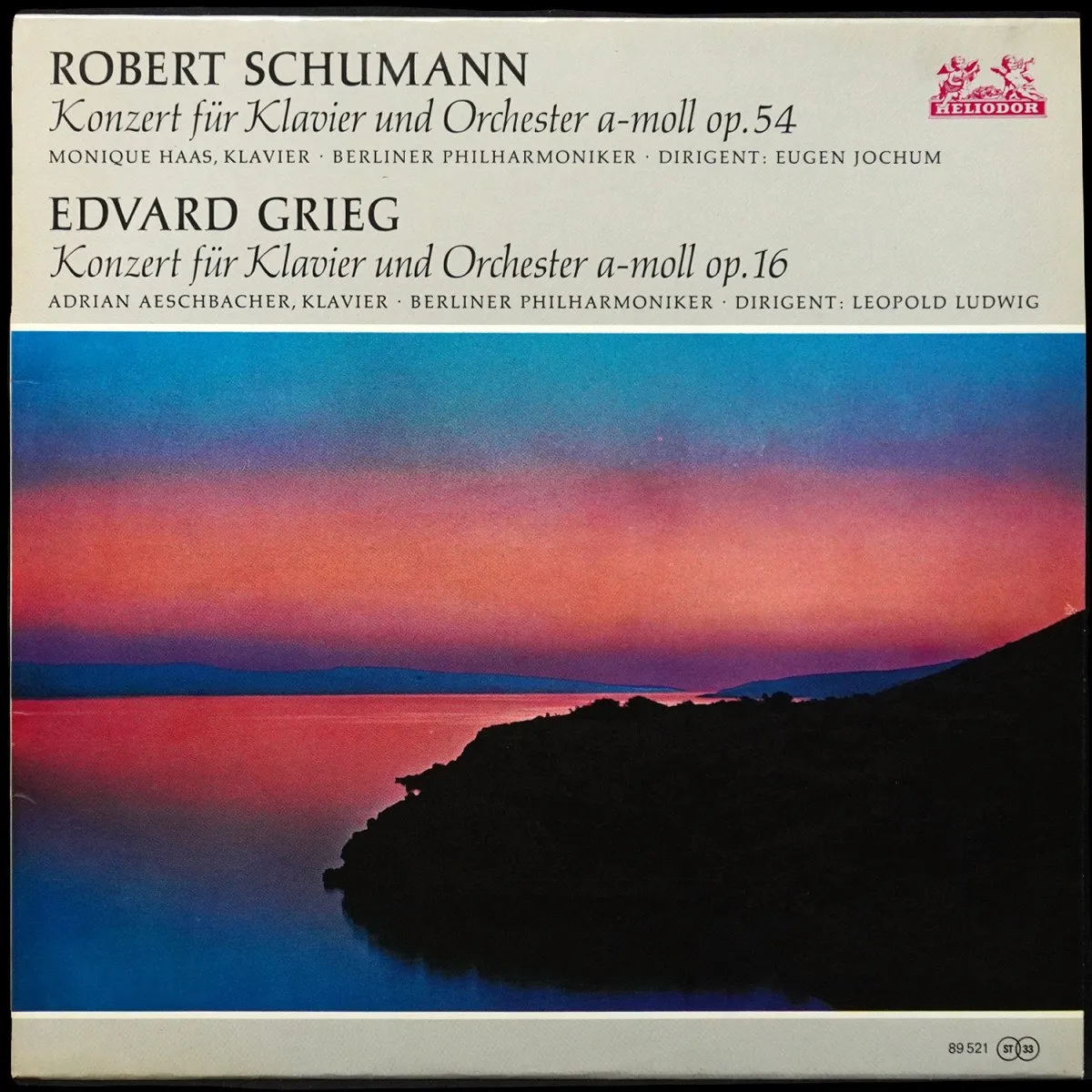 LP Eugen Jochum — Schumann / Grieg: Konzert Fur Klavier Und Orchester A-Moll Op. 54 / Konzert Fur Klavier Und Orchester A-Moll Op. 16 фото