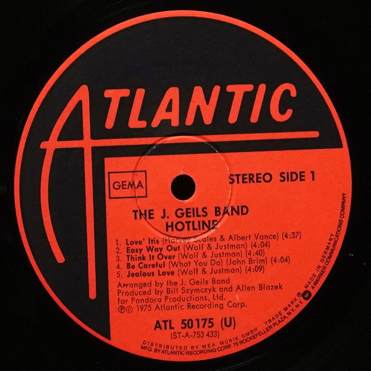 LP J. Geils Band — Hotline фото 2