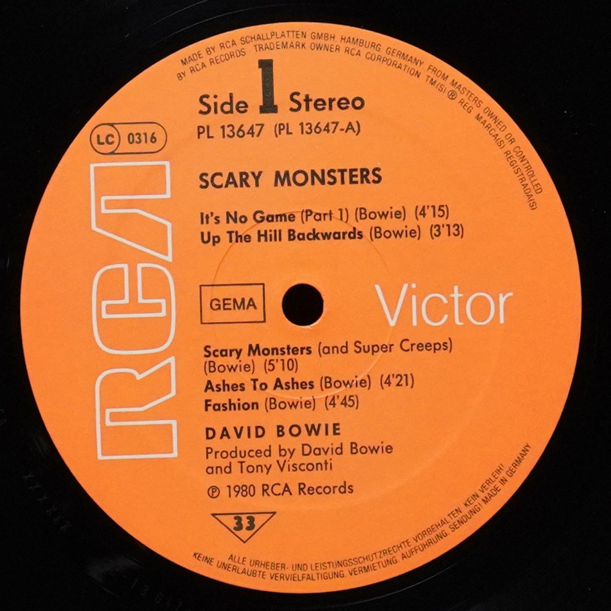 LP David Bowie — Scary Monsters фото 3