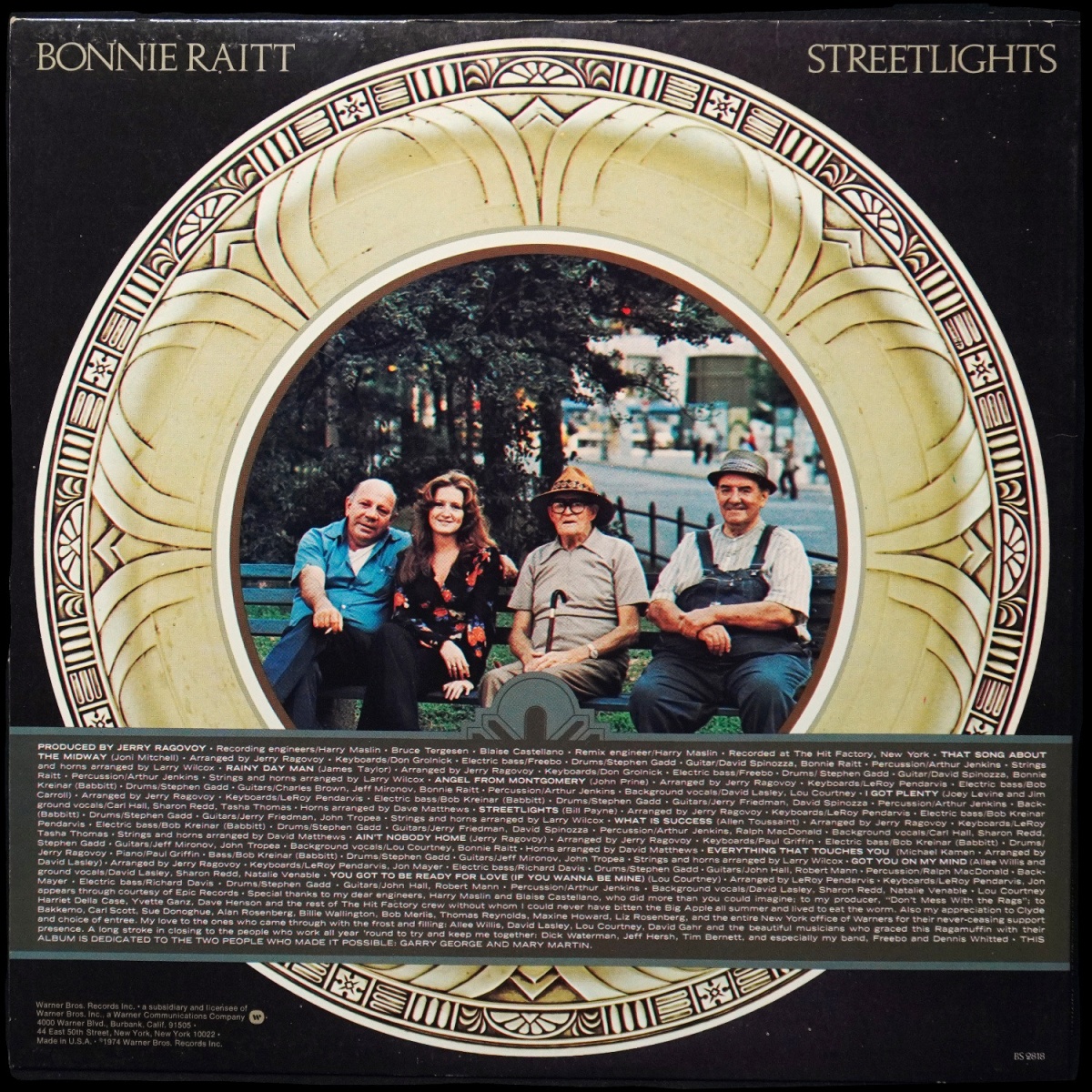 LP Bonnie Raitt — Streetlights фото 2