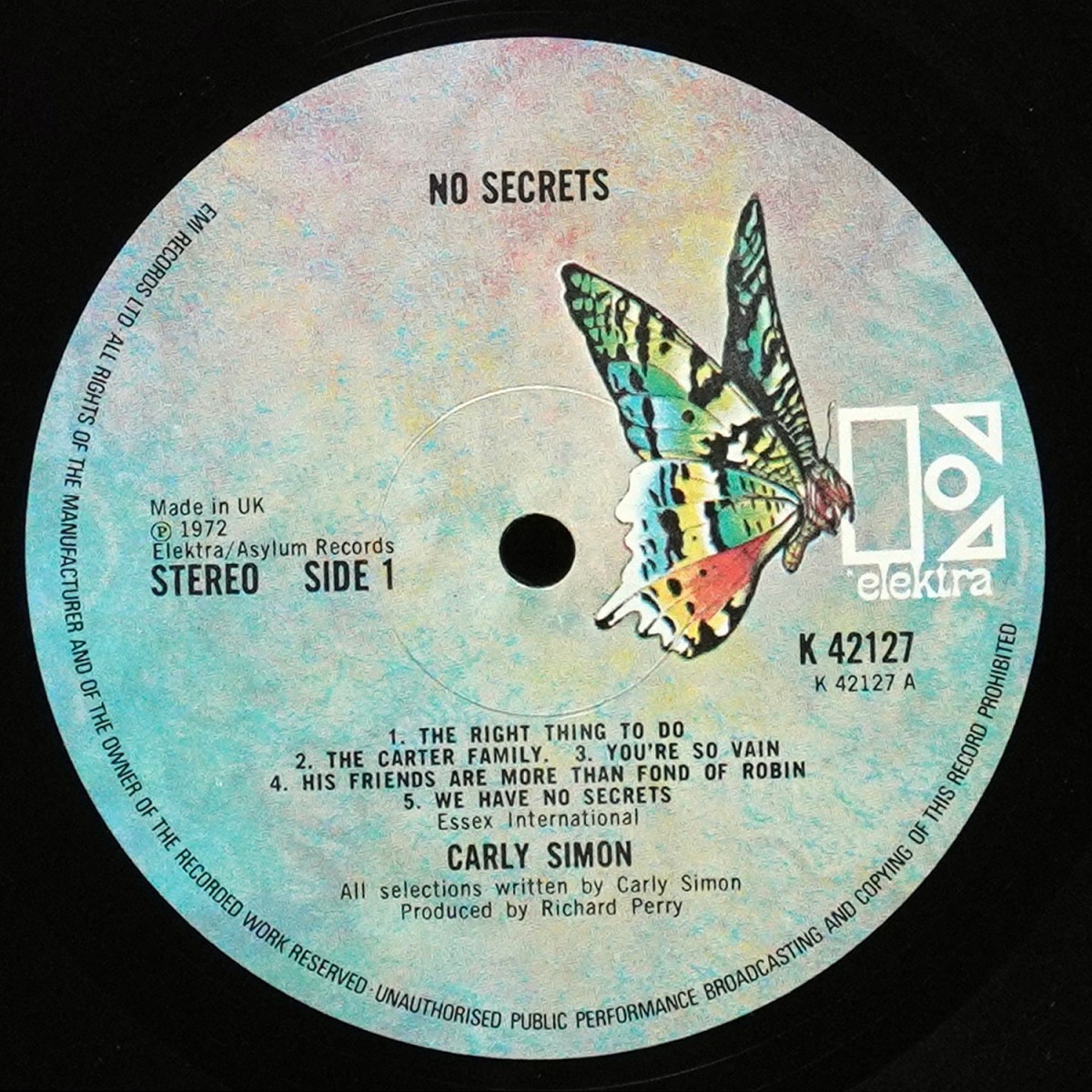 LP Carly Simon — No Secrets фото 2