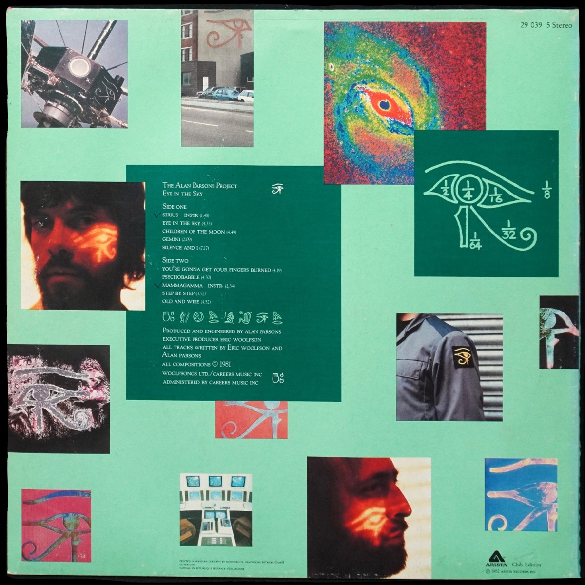 LP Alan Parsons Project — Eye In The Sky (клубное издание) фото 2