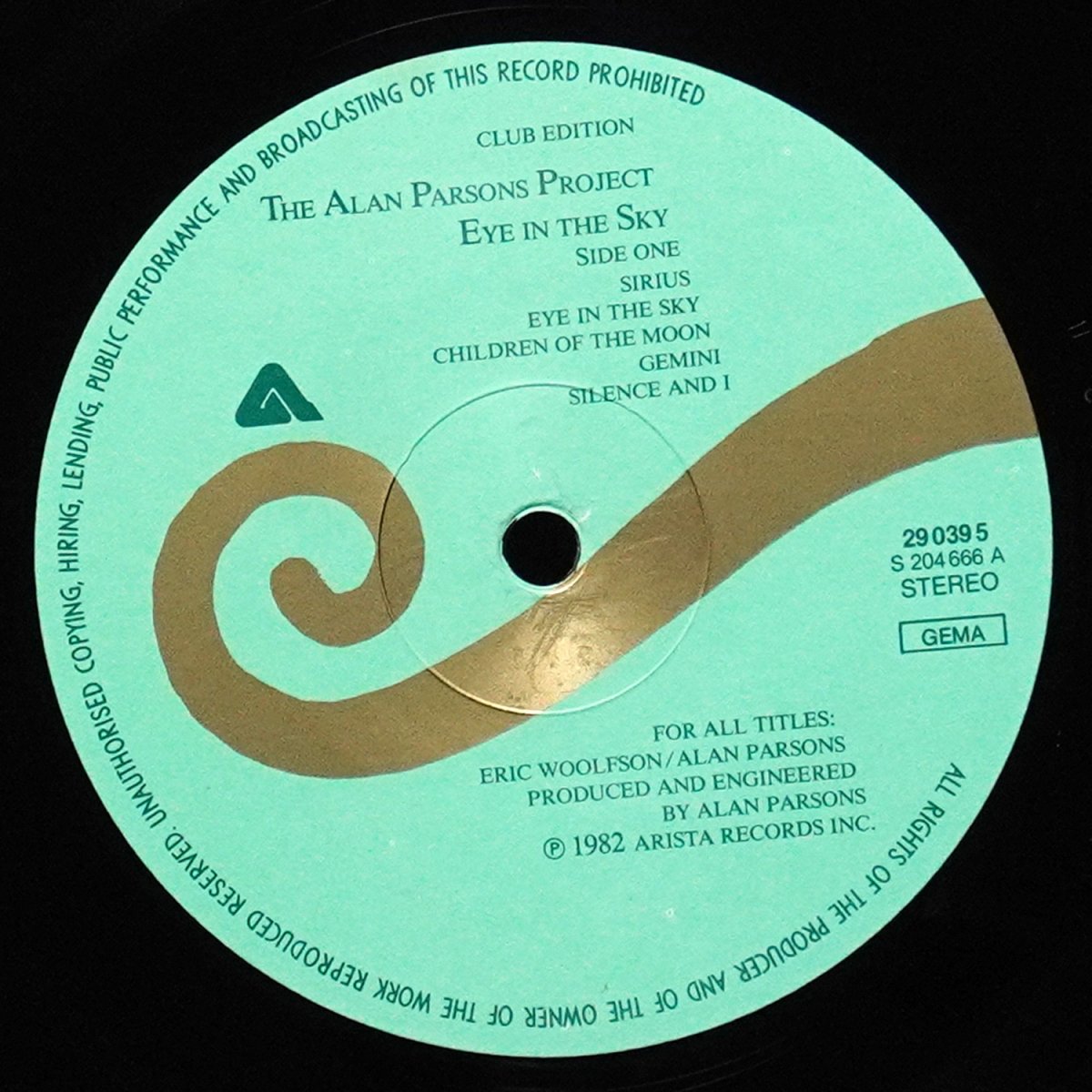 LP Alan Parsons Project — Eye In The Sky (клубное издание) фото 3