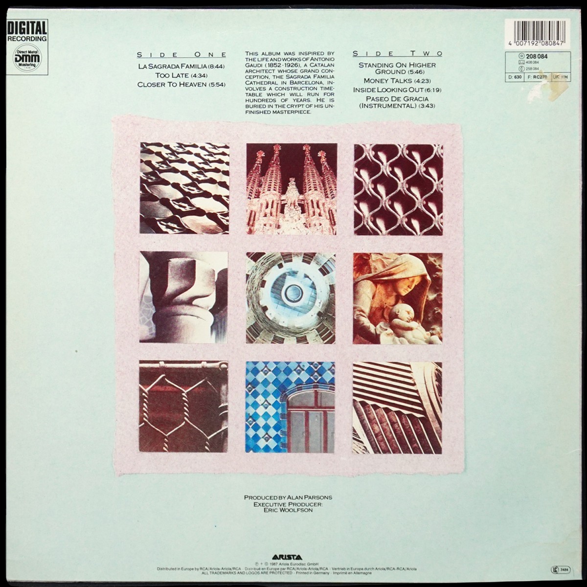 LP Alan Parsons Project — Gaudi фото 2