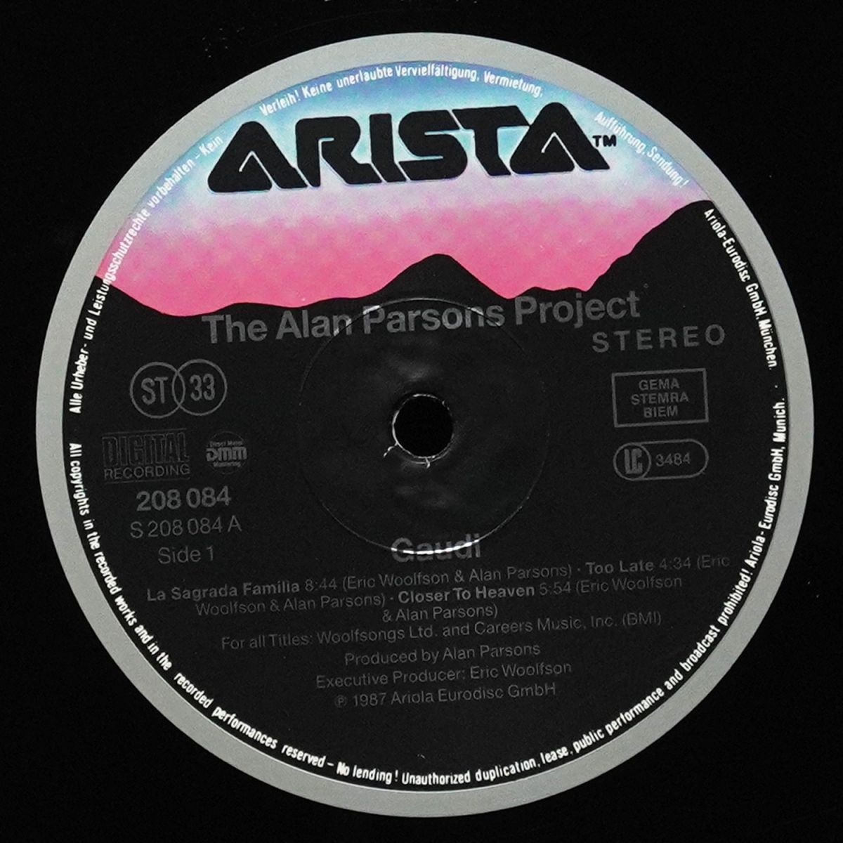 LP Alan Parsons Project — Gaudi фото 3